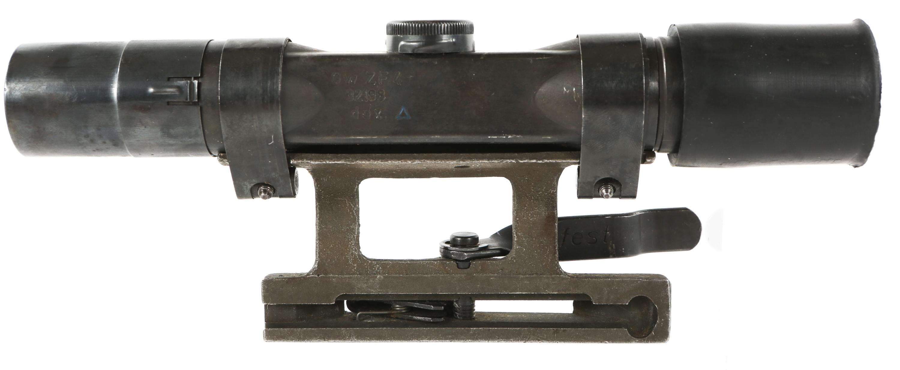 WWII GERMAN Gw ZF 4 MOUNTED SNIPER RIFLE SCOPE