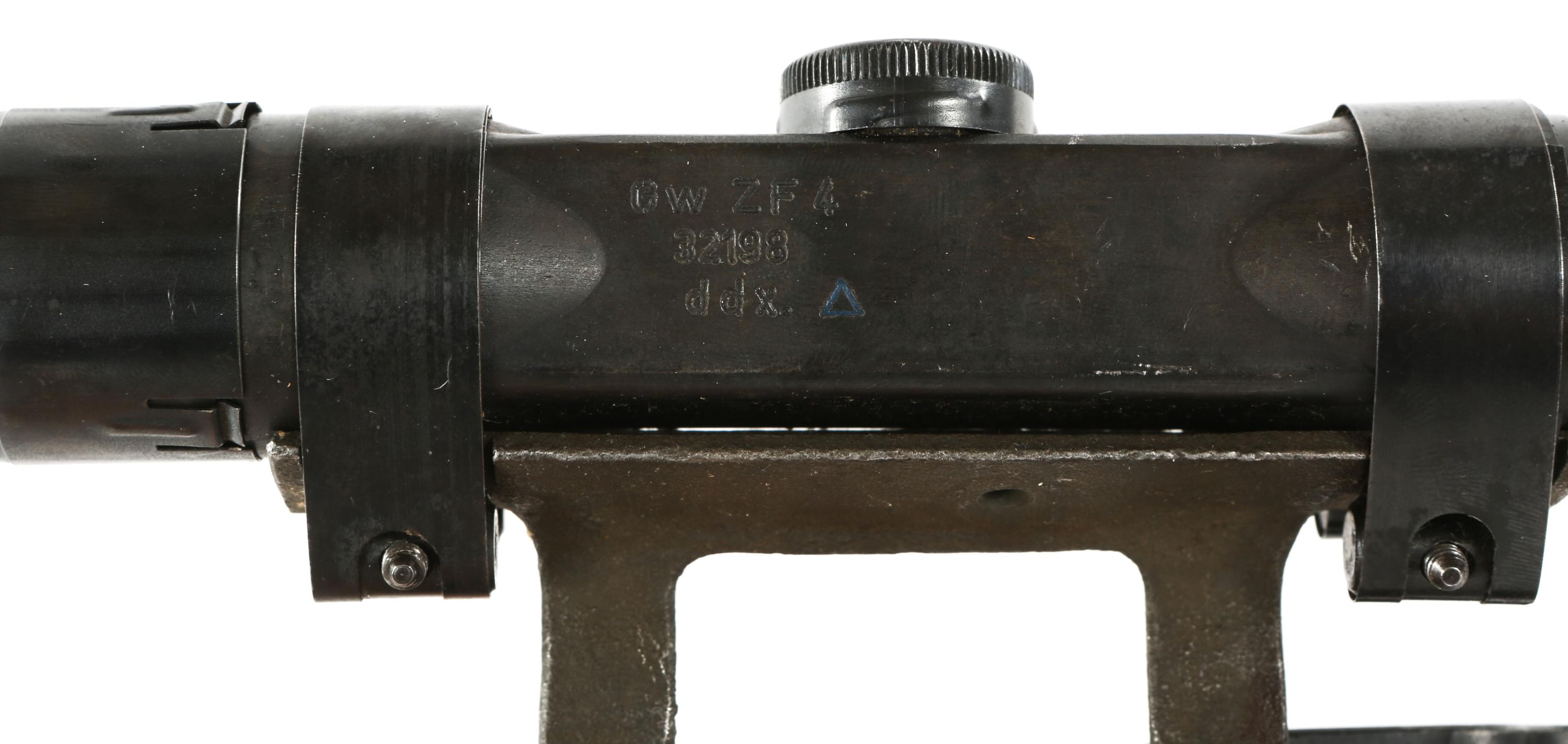WWII GERMAN Gw ZF 4 MOUNTED SNIPER RIFLE SCOPE