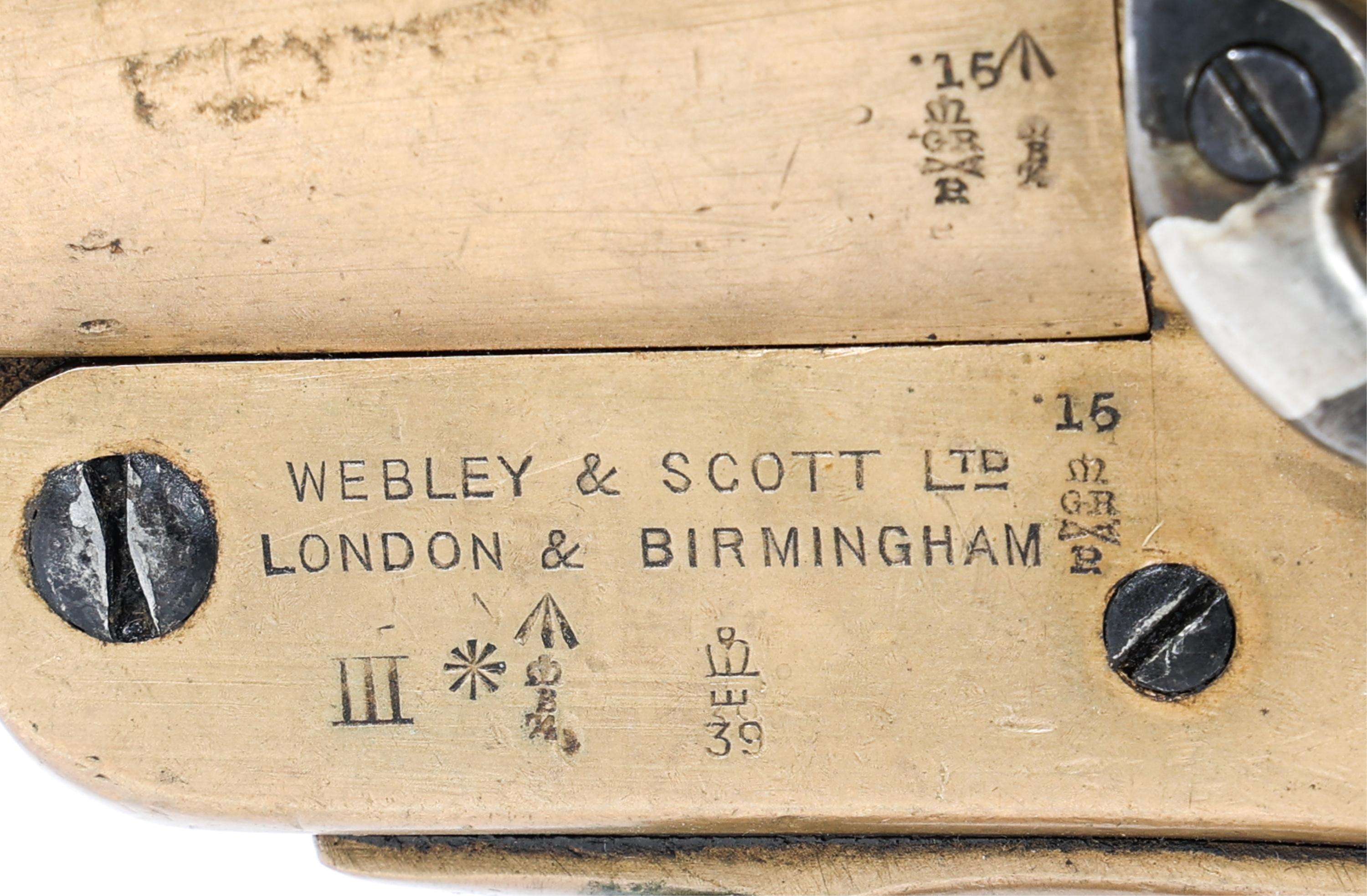 1915 WWI WEBLEY & SCOTT NO.1 MK.III* FLARE PISTOL
