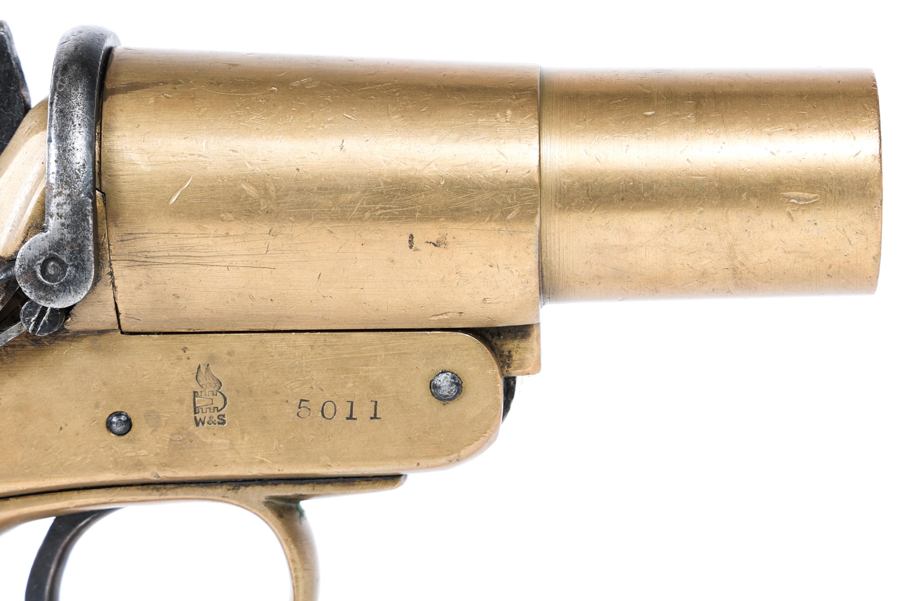 1915 WWI WEBLEY & SCOTT NO.1 MK.III* FLARE PISTOL