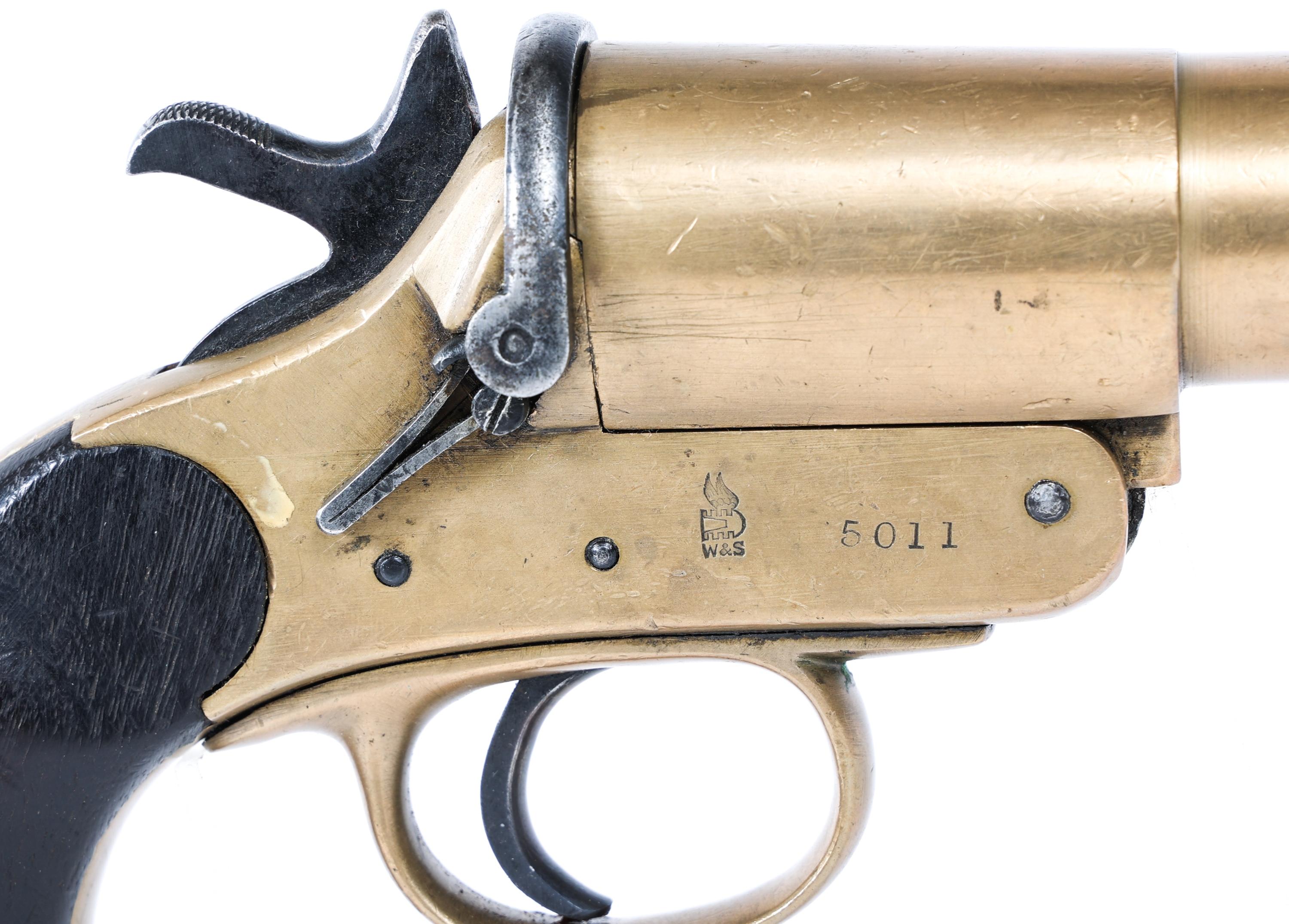 1915 WWI WEBLEY & SCOTT NO.1 MK.III* FLARE PISTOL