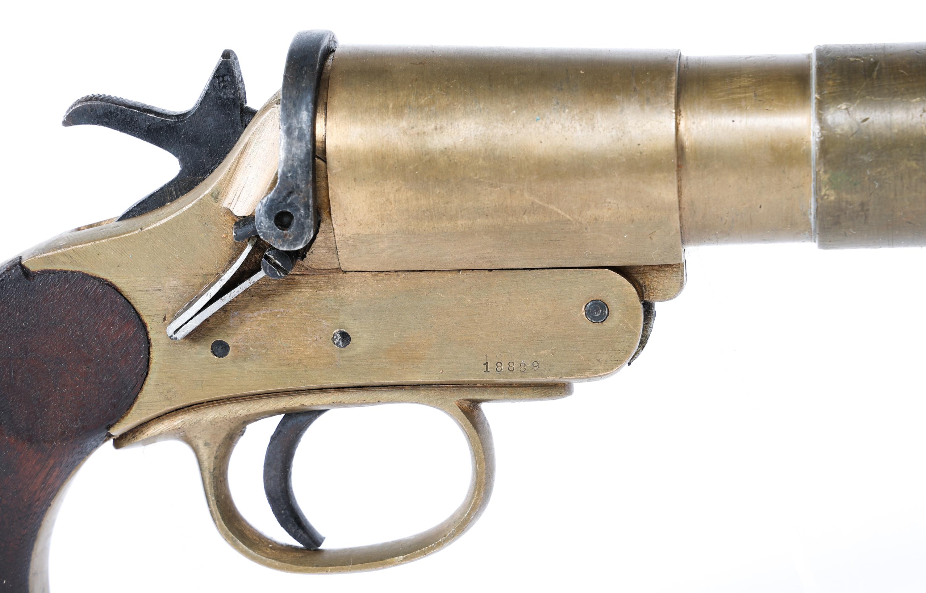 WWI BRITISH NO.1 MK.III* FLARE PISTOL WITH HOLSTER