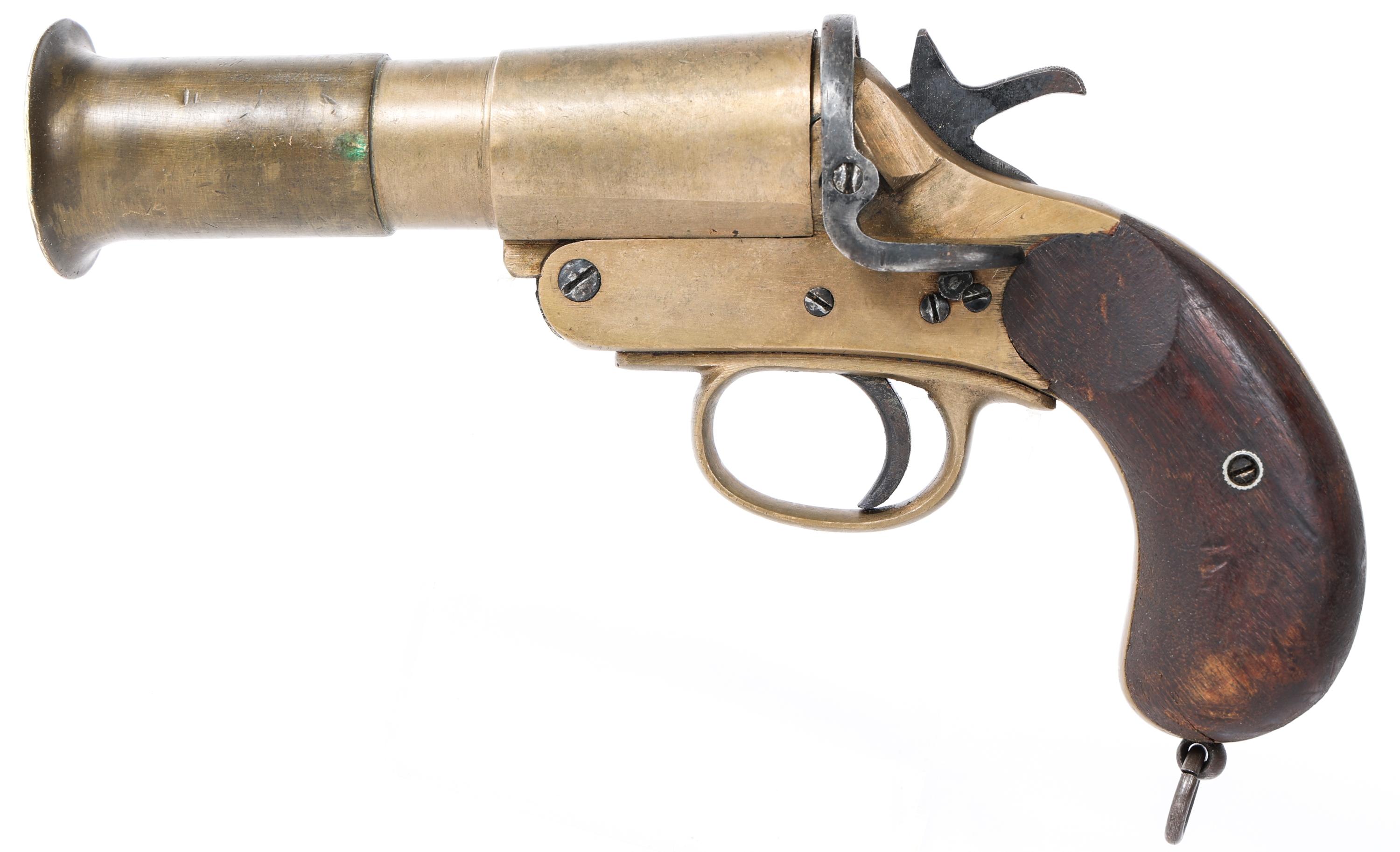 WWI BRITISH NO.1 MK.III* FLARE PISTOL WITH HOLSTER