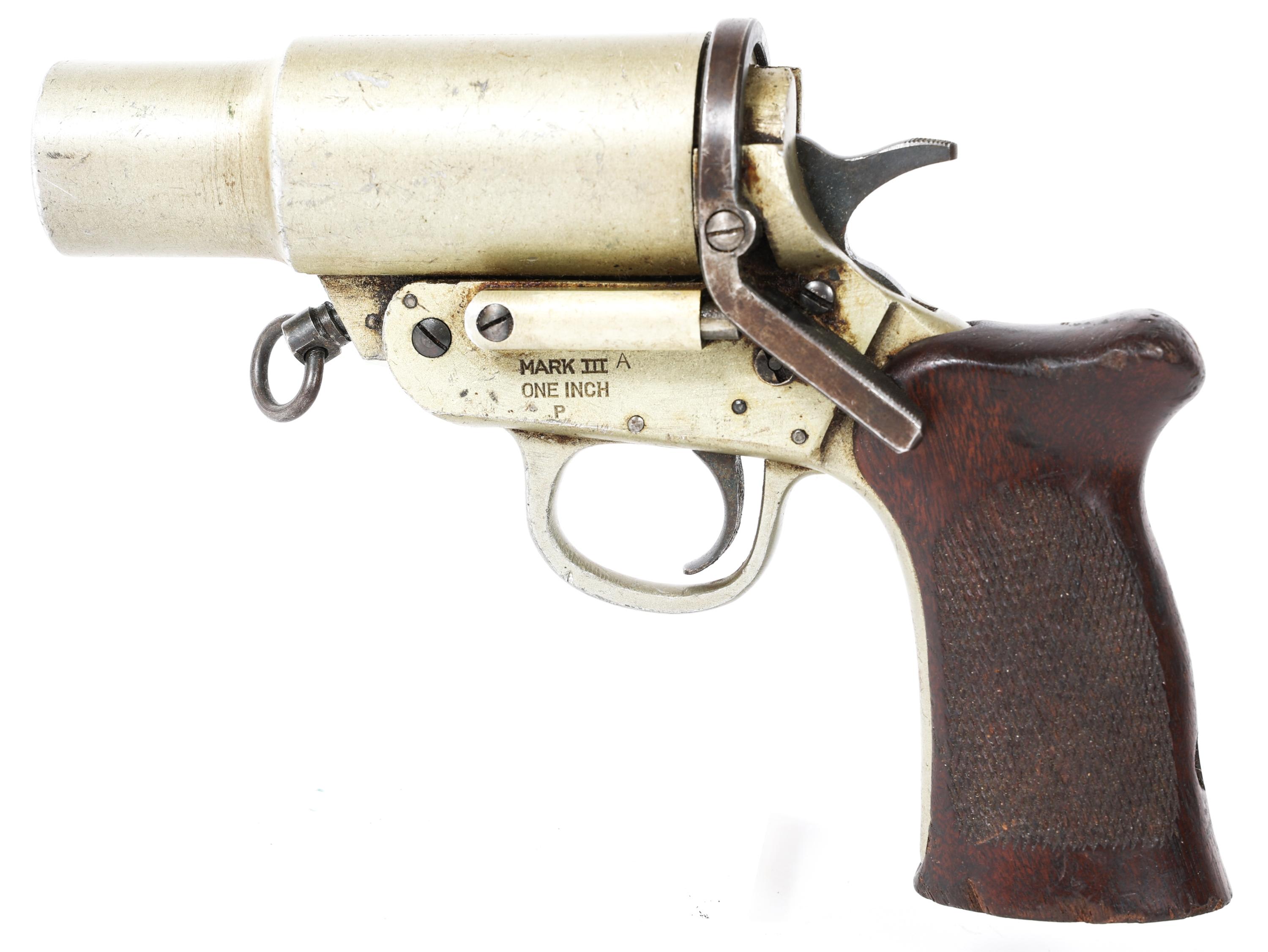 WWII BRITISH H&R MKIIIA FLARE PISTOL