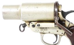 WWII BRITISH H&R MKIIIA FLARE PISTOL