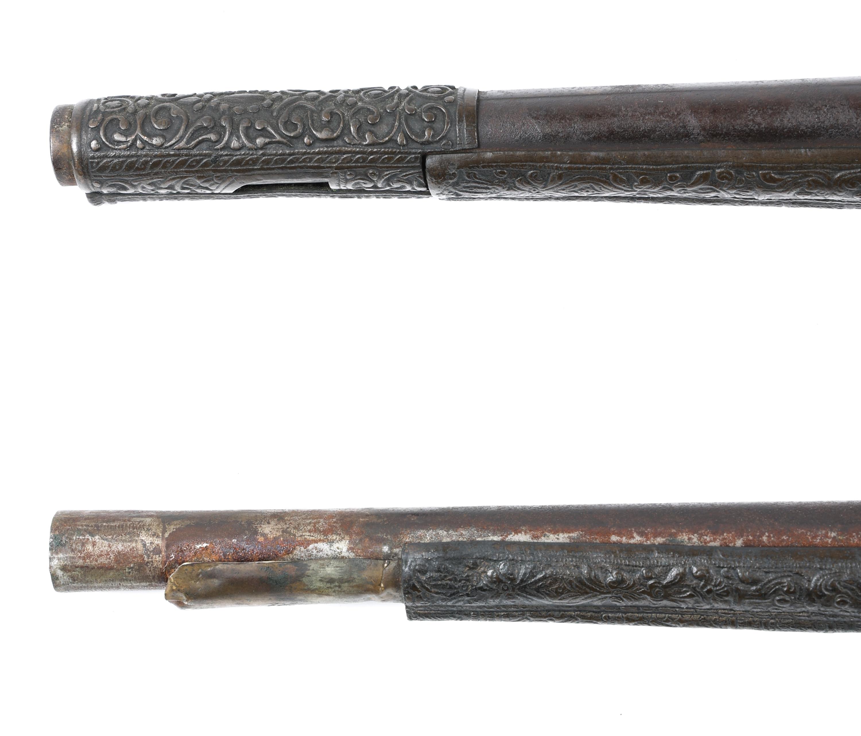 PAIR OF 18TH C. ALBANIAN MIQUELET PISTOLS