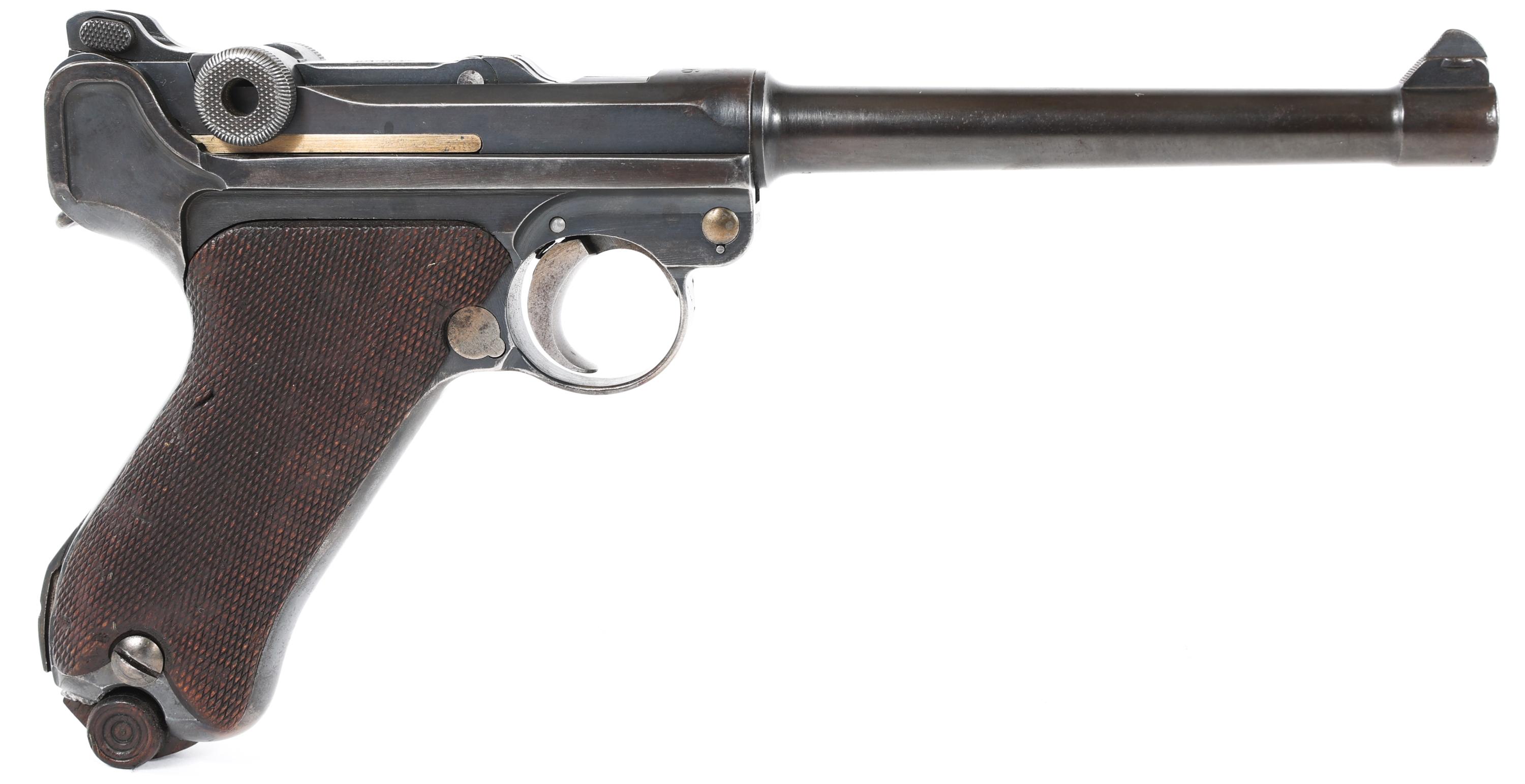 WWI GERMAN DWM MODEL 1914 NAVY 9mm LUGER PISTOL