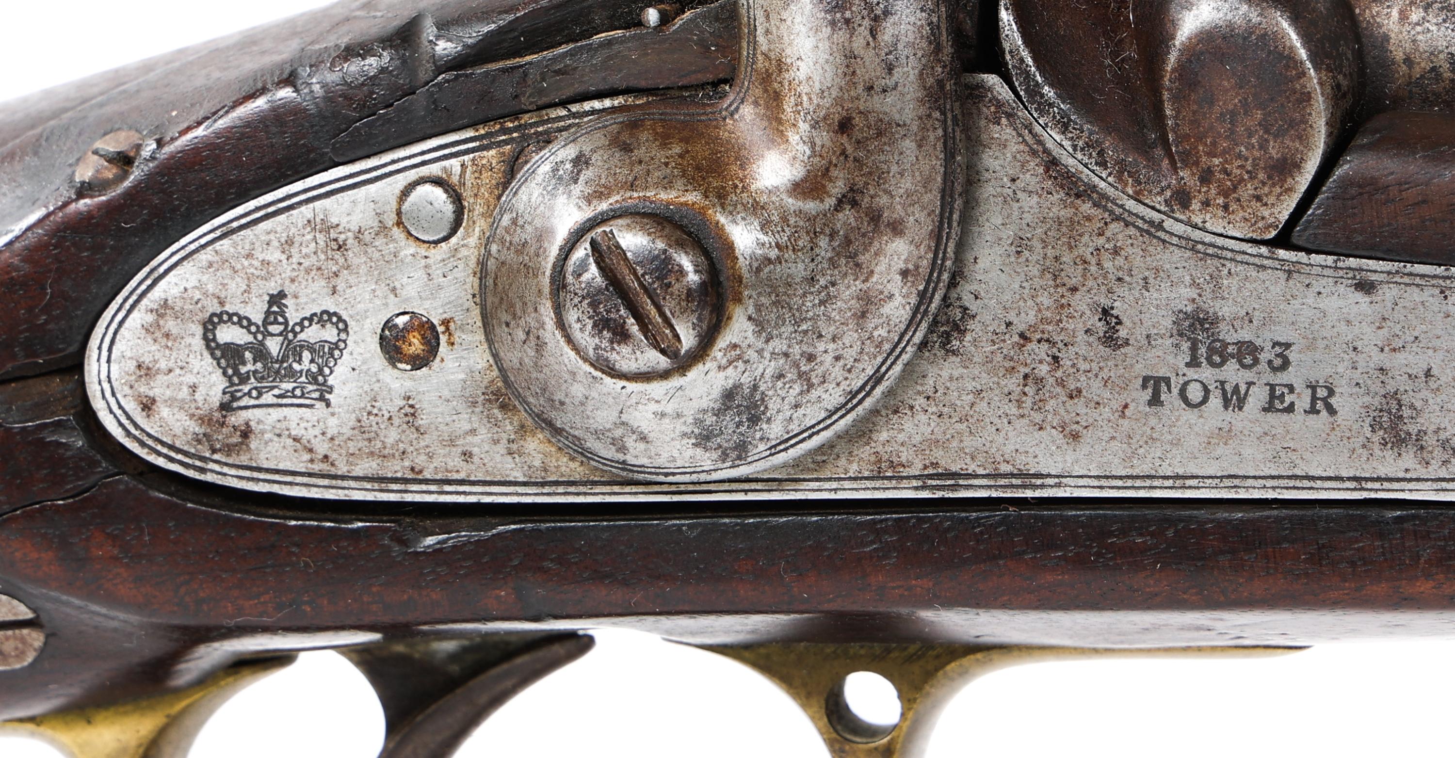 1863 TOWER PATTERN 1853 CONFEDERATE .64 CAL MUSKET