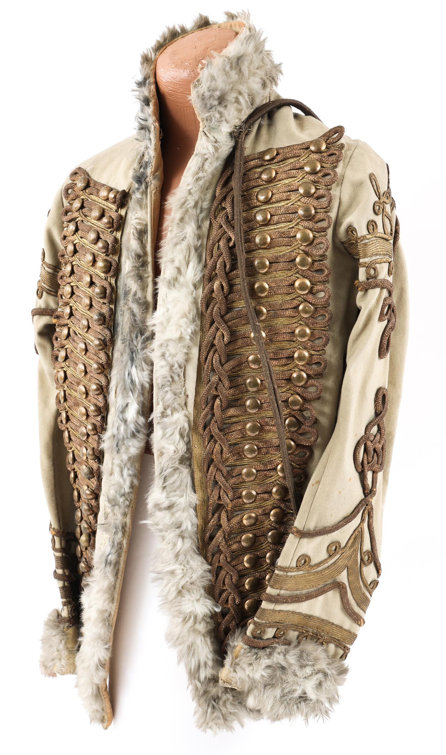 19th C. BRITISH HUSSAR OFFICER PELISSE JACKET