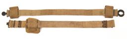 WWI US ARMY M1917 GARRISON BELT & BRITISH WEB BELT