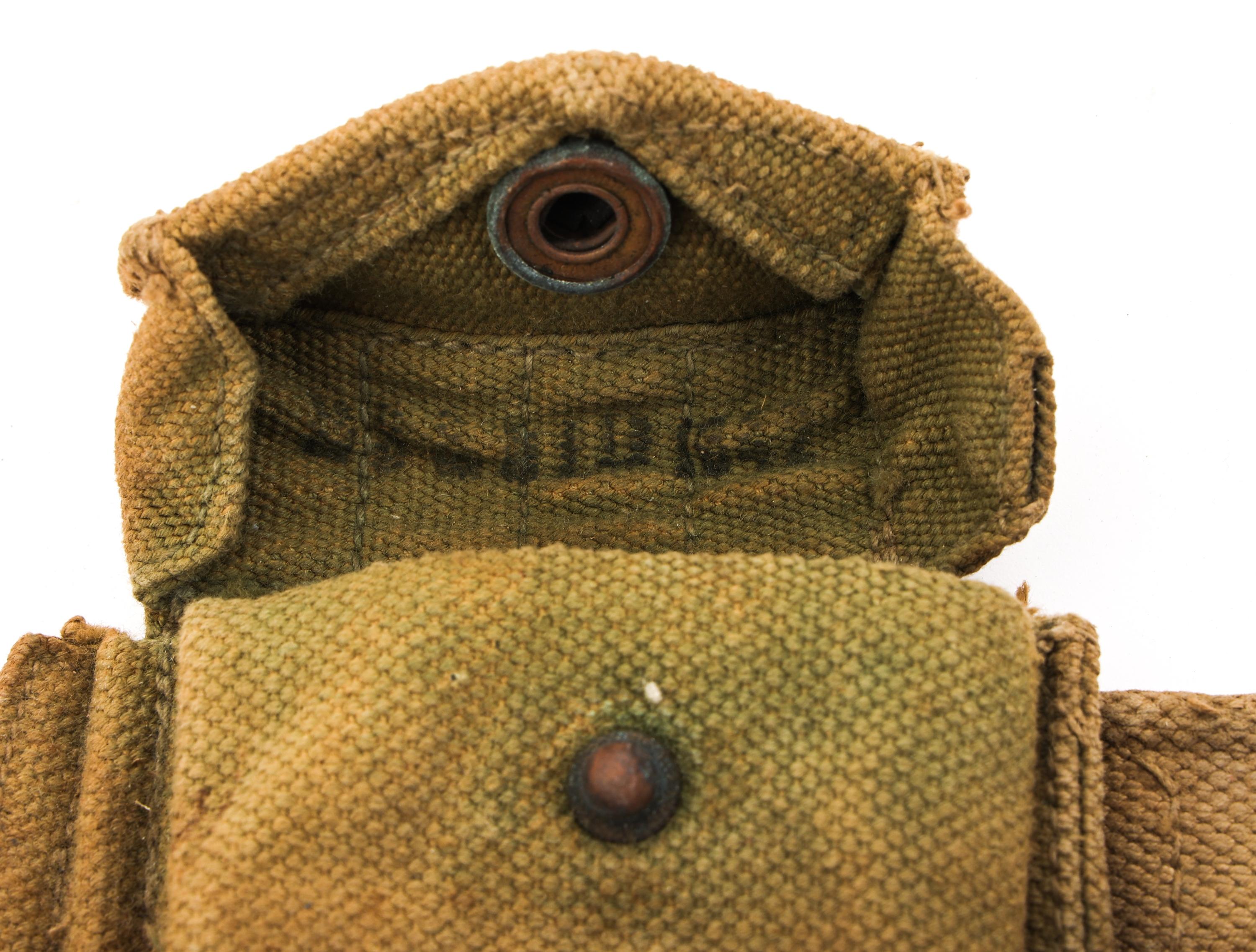 WWI US ARMY M1917 GARRISON BELT & BRITISH WEB BELT