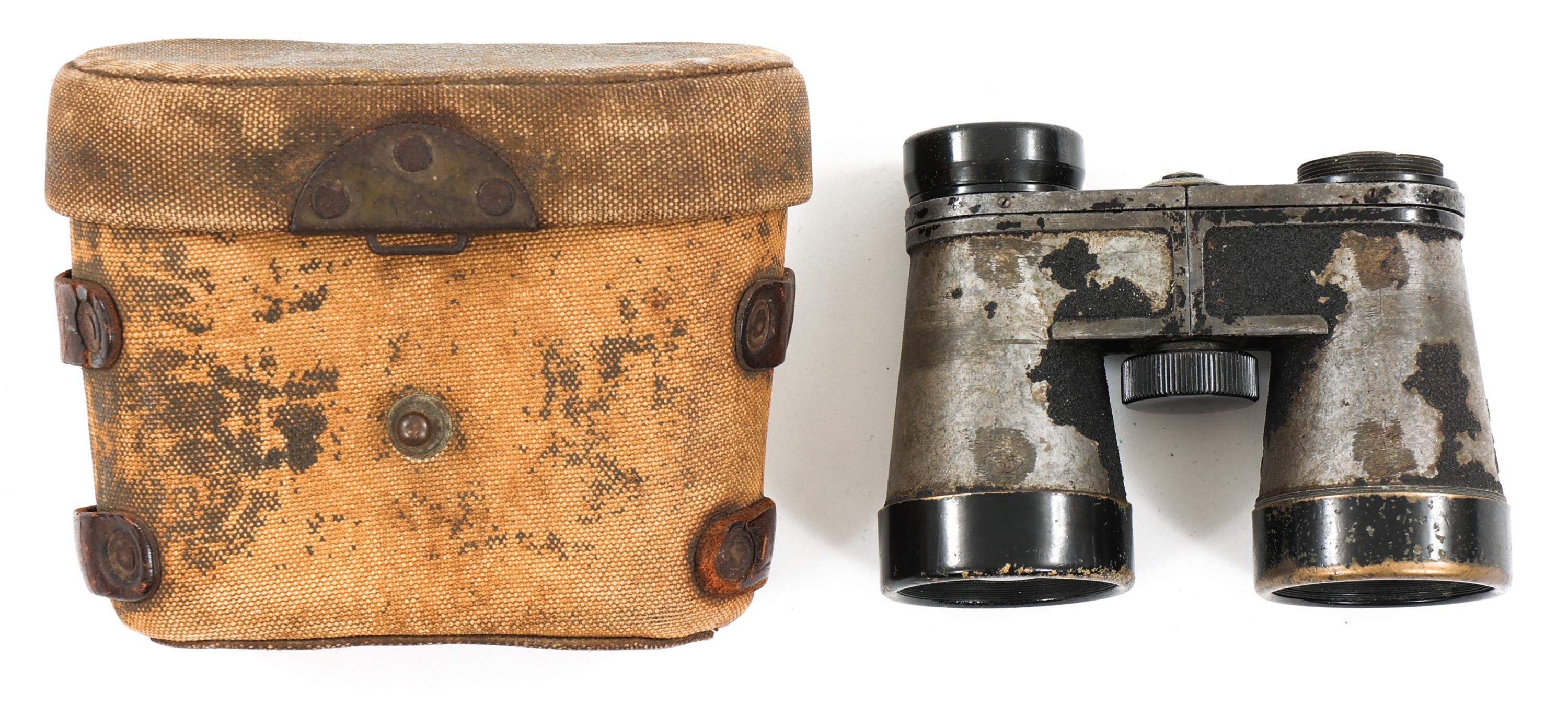 WWII JAPANESE IMPERIAL ARMY UNIFORM & BINOCULARS