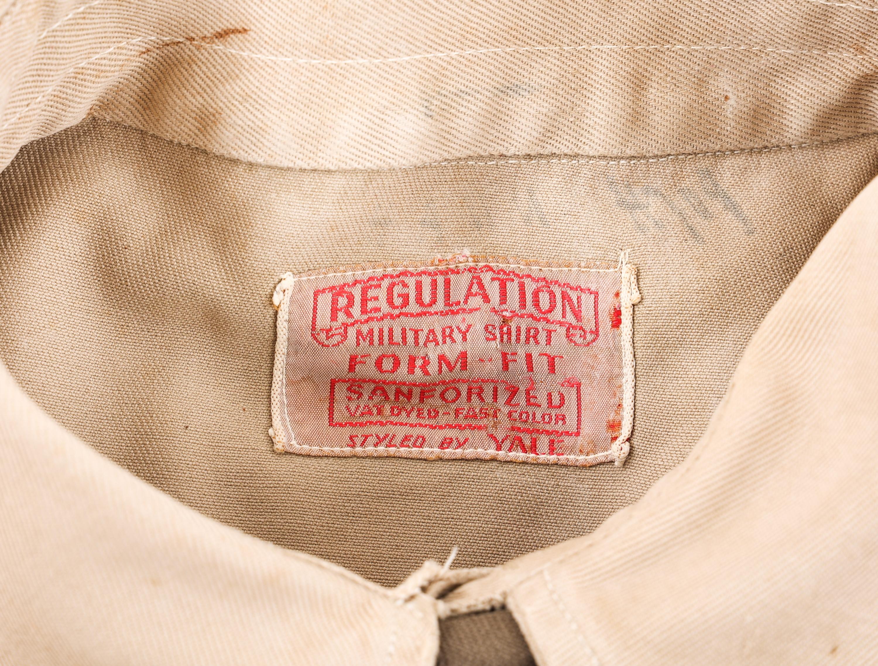 WWII US ARMY 4th ARMORED DIV OFFICER NAMED UNIFORM