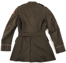 WWII US ARMY 4th ARMORED DIV OFFICER NAMED UNIFORM