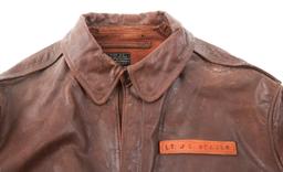 WWII 13th AAF 424th BOMB SQUADRON A2 FLIGHT JACKET