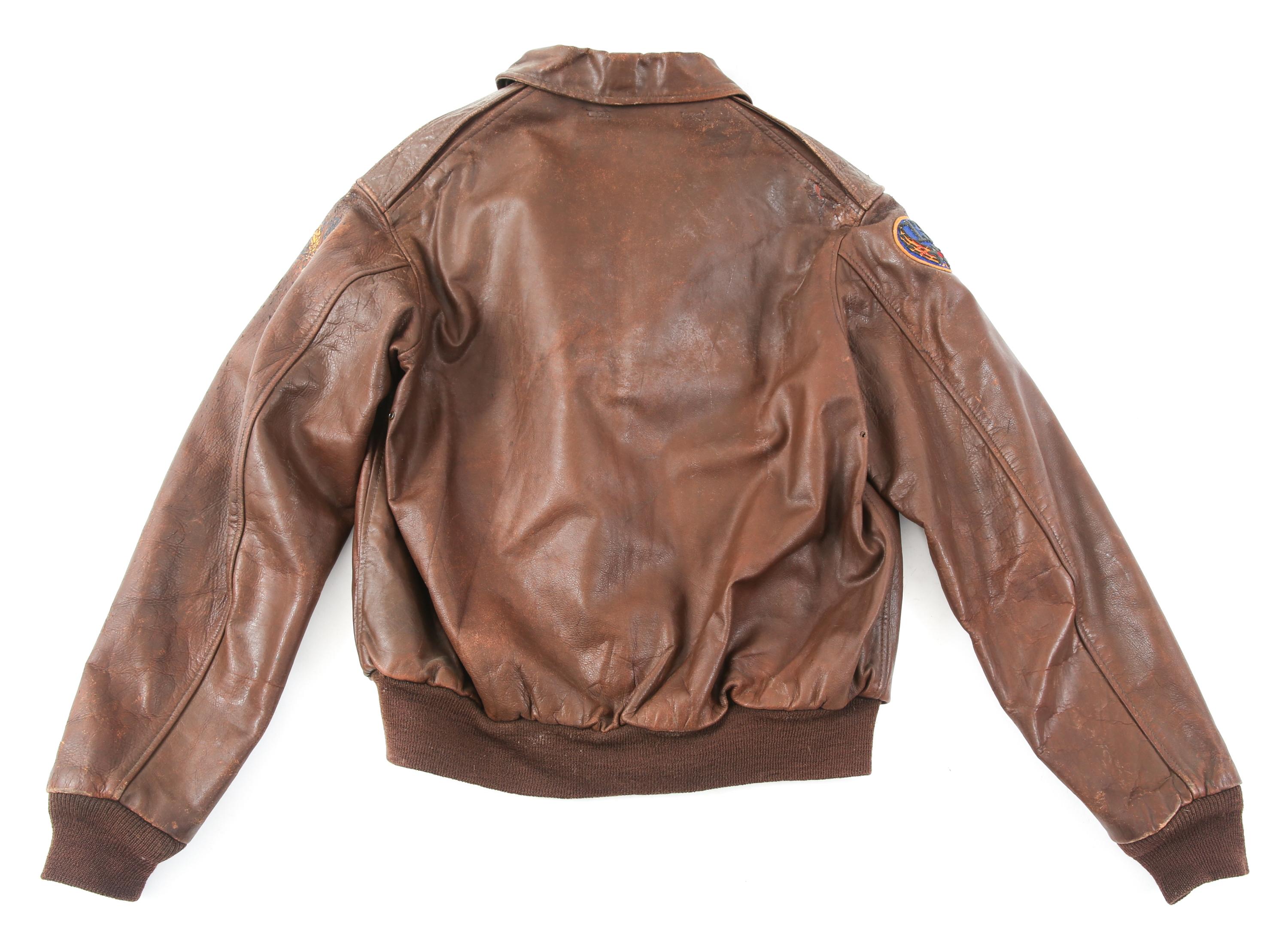 WWII 13th AAF 424th BOMB SQUADRON A2 FLIGHT JACKET