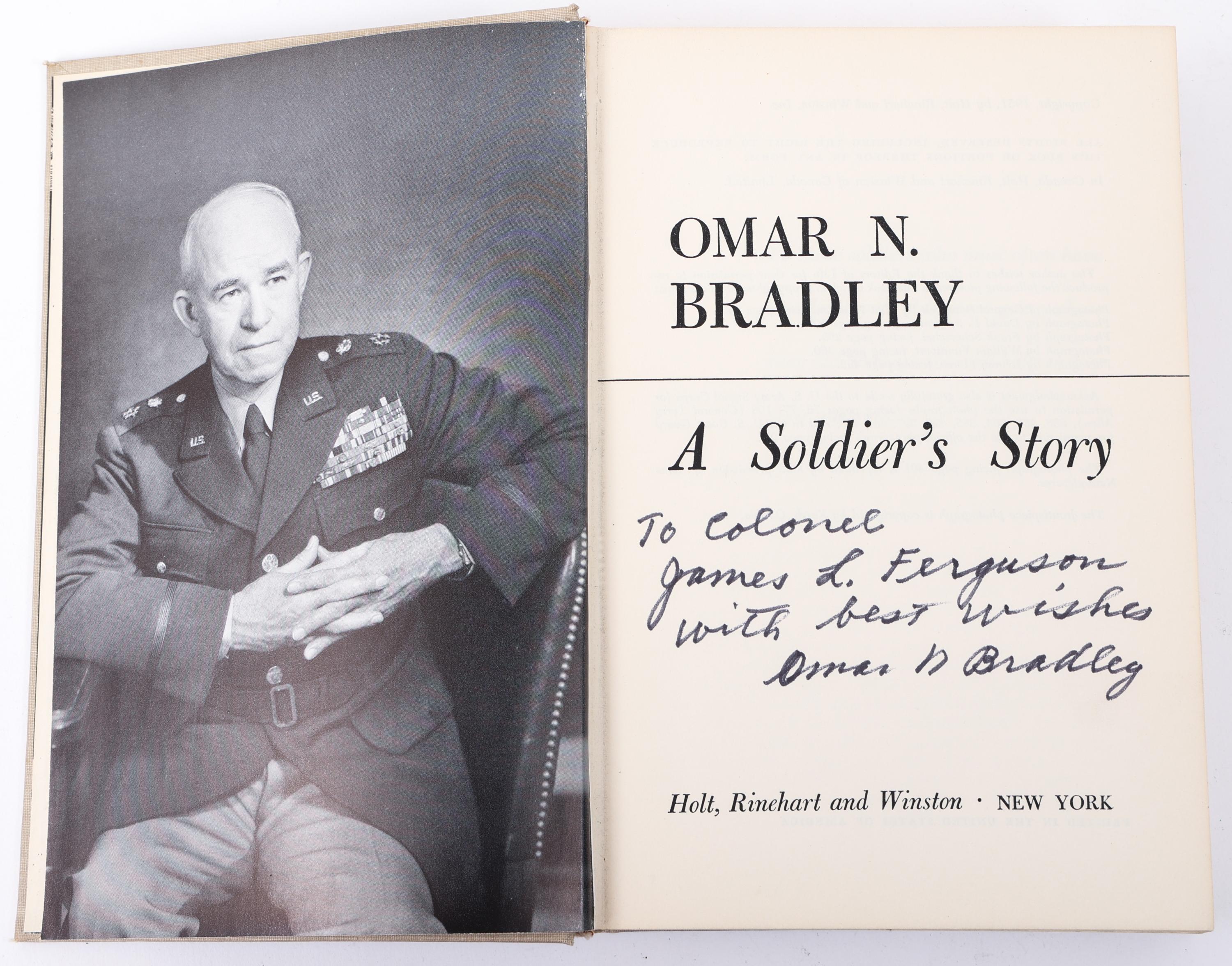 A SOLDIER'S STORY OMAR BRADLEY HAND SIGNED BOOK