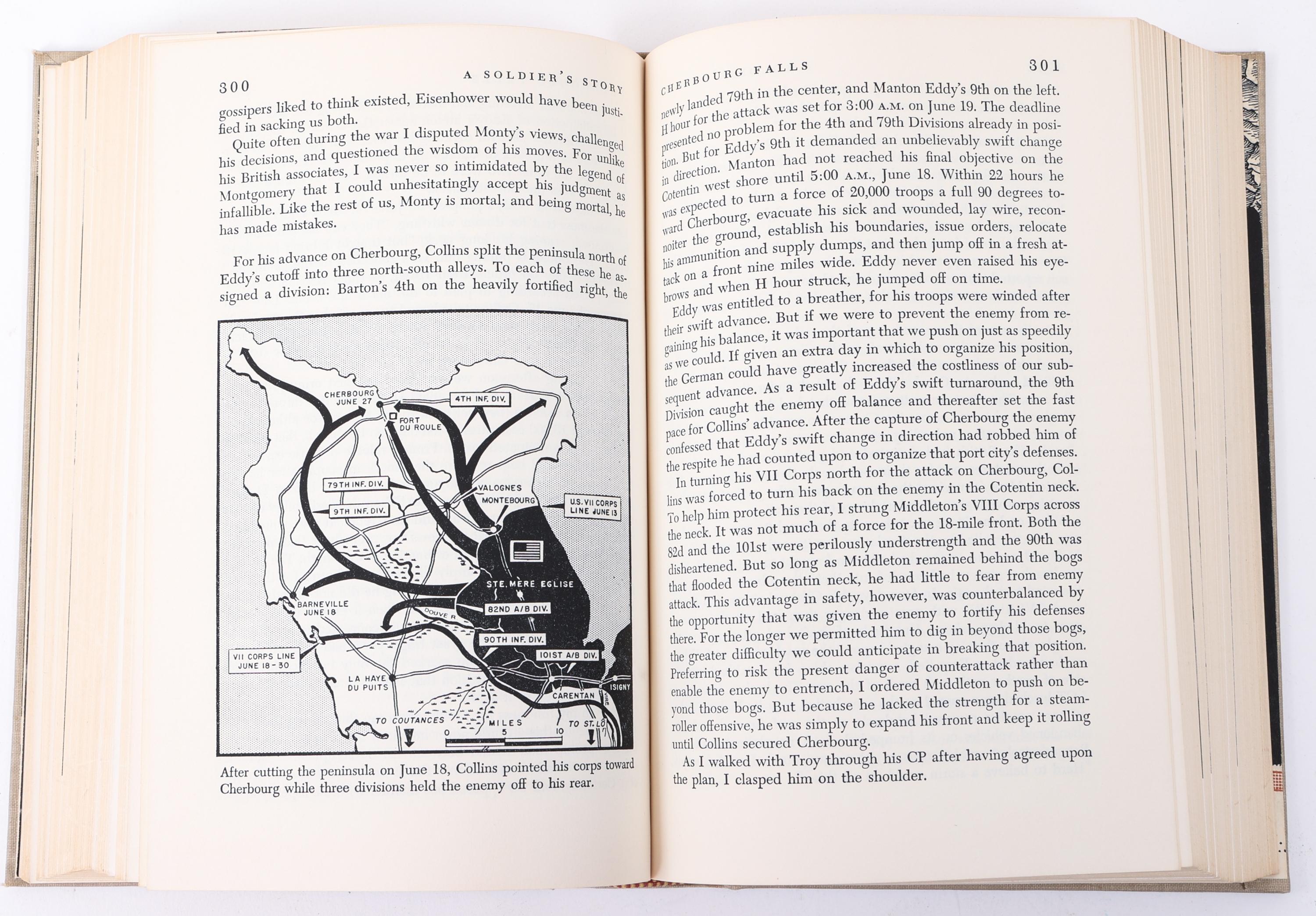 A SOLDIER'S STORY OMAR BRADLEY HAND SIGNED BOOK
