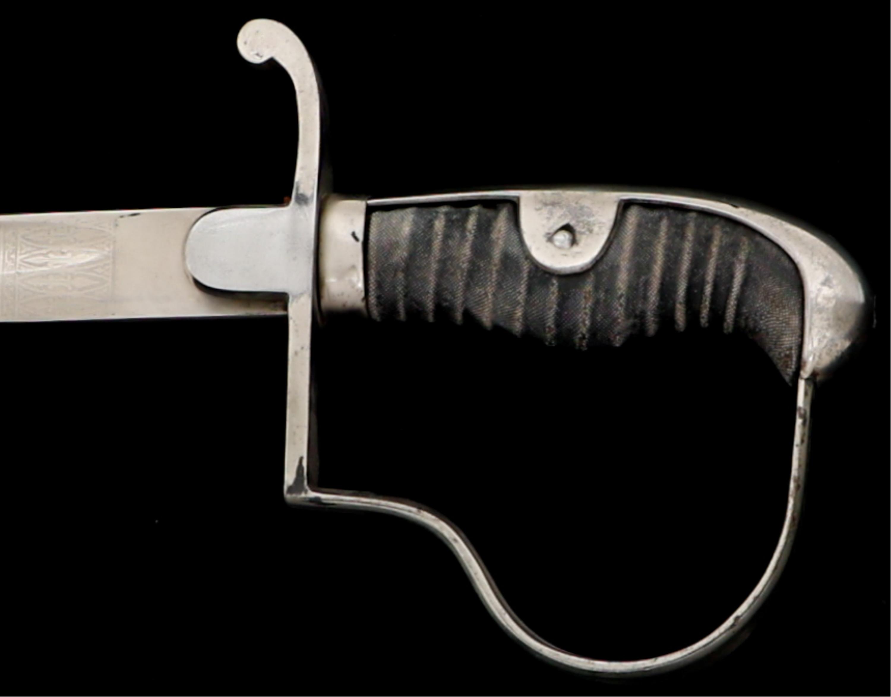 IMPERIAL GERMAN FIELD ARTILLERY ACID ECTHED SWORD