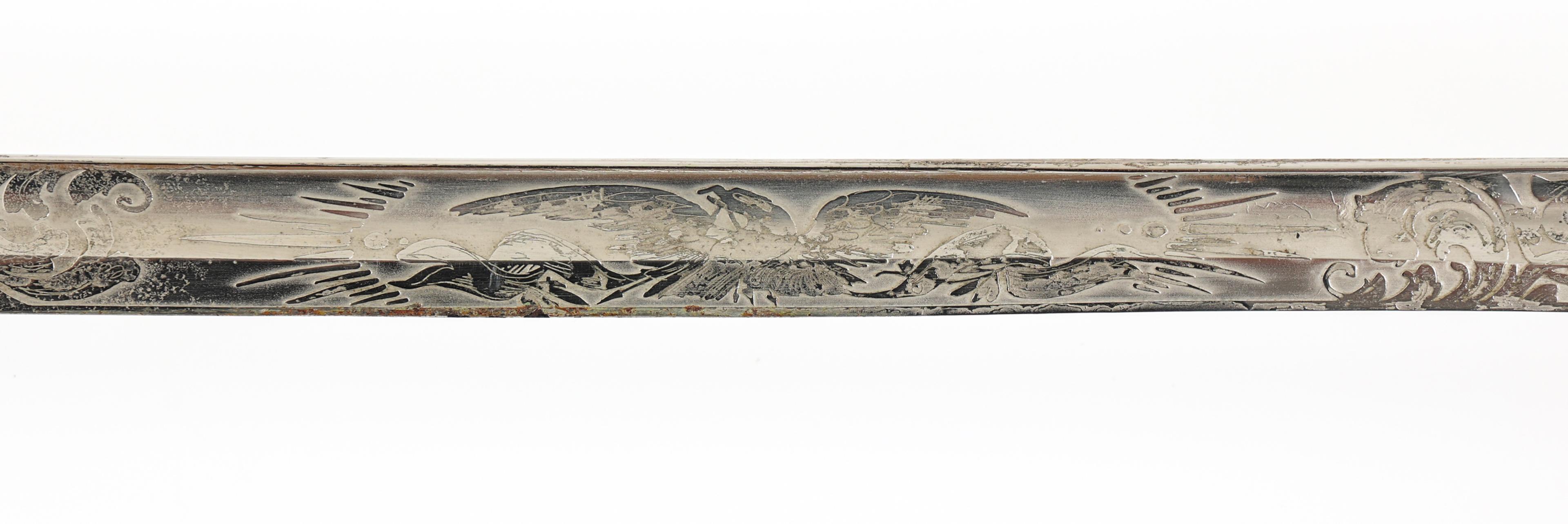 WWI USS K-4 SUBMARINE OFFICER PRESENTATION SWORD