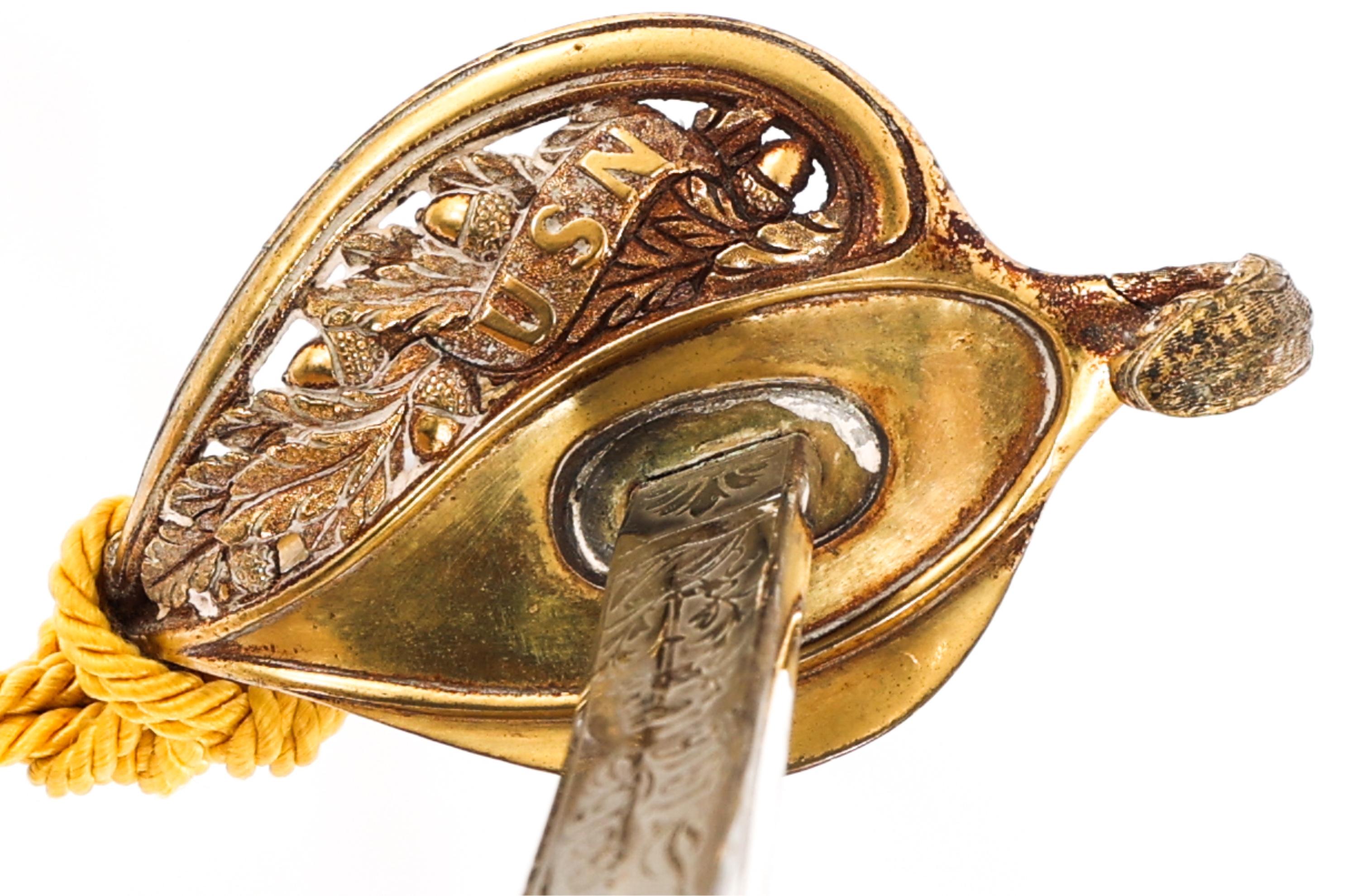 WWI USS K-4 SUBMARINE OFFICER PRESENTATION SWORD