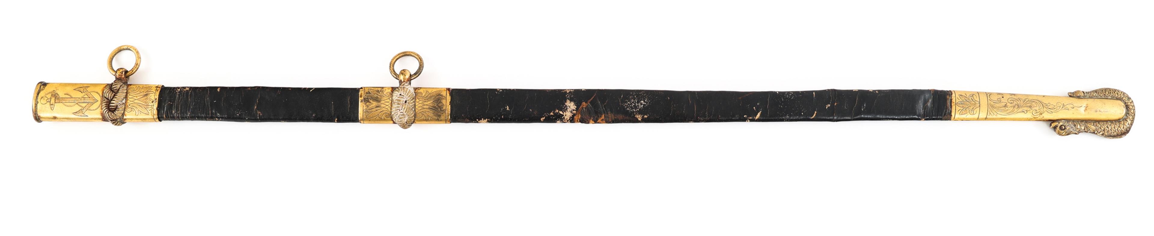 WWI USS K-4 SUBMARINE OFFICER PRESENTATION SWORD