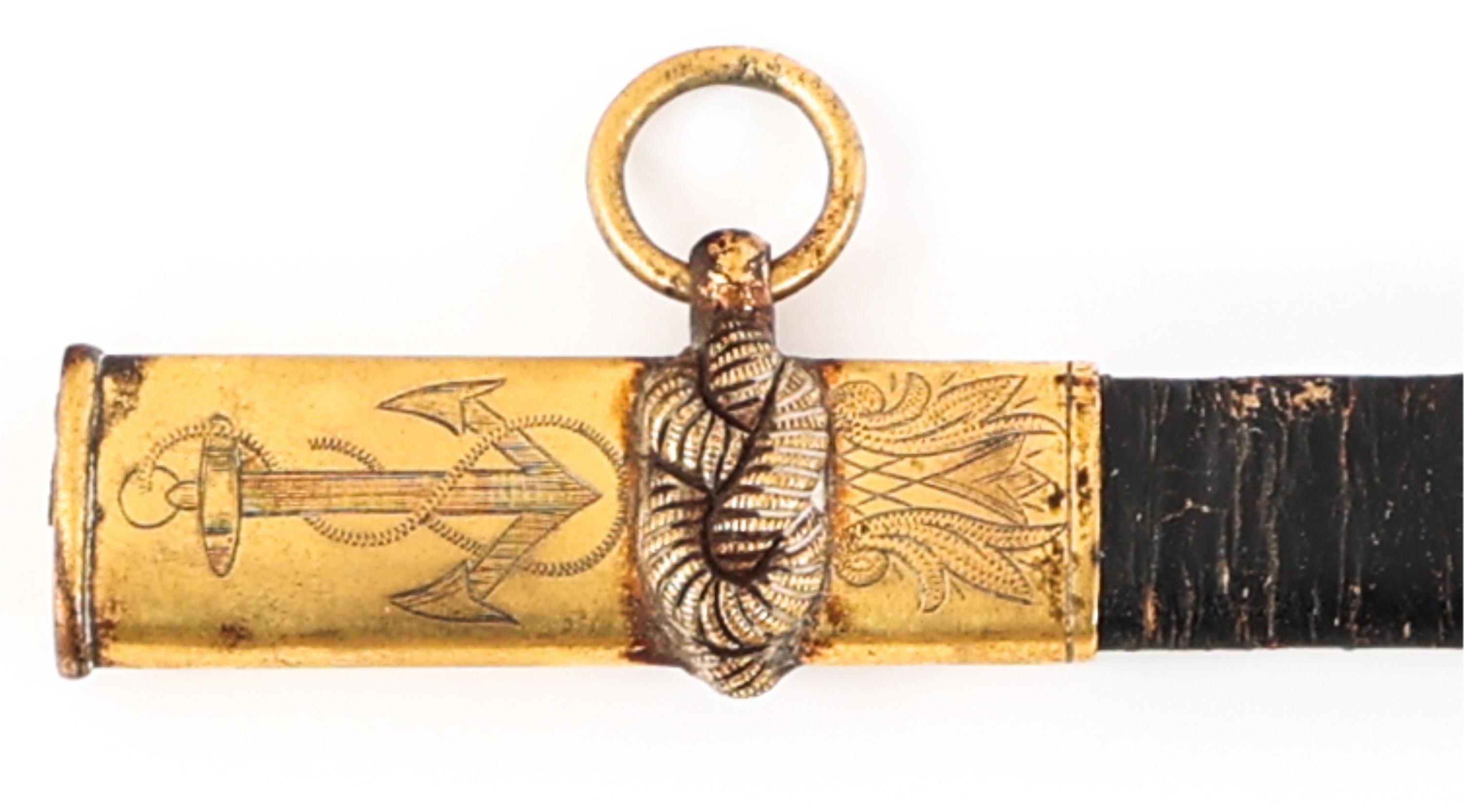 WWI USS K-4 SUBMARINE OFFICER PRESENTATION SWORD
