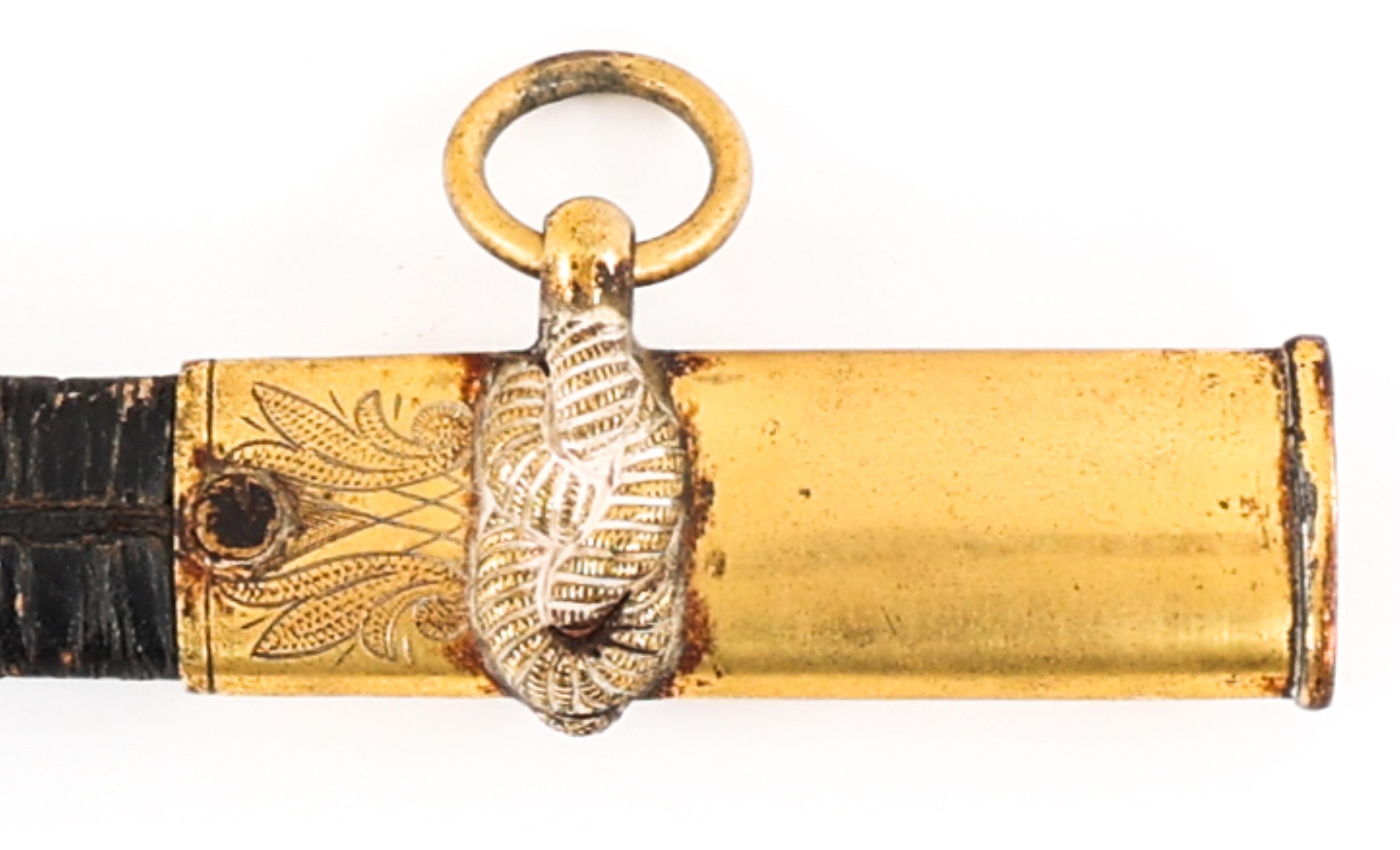 WWI USS K-4 SUBMARINE OFFICER PRESENTATION SWORD