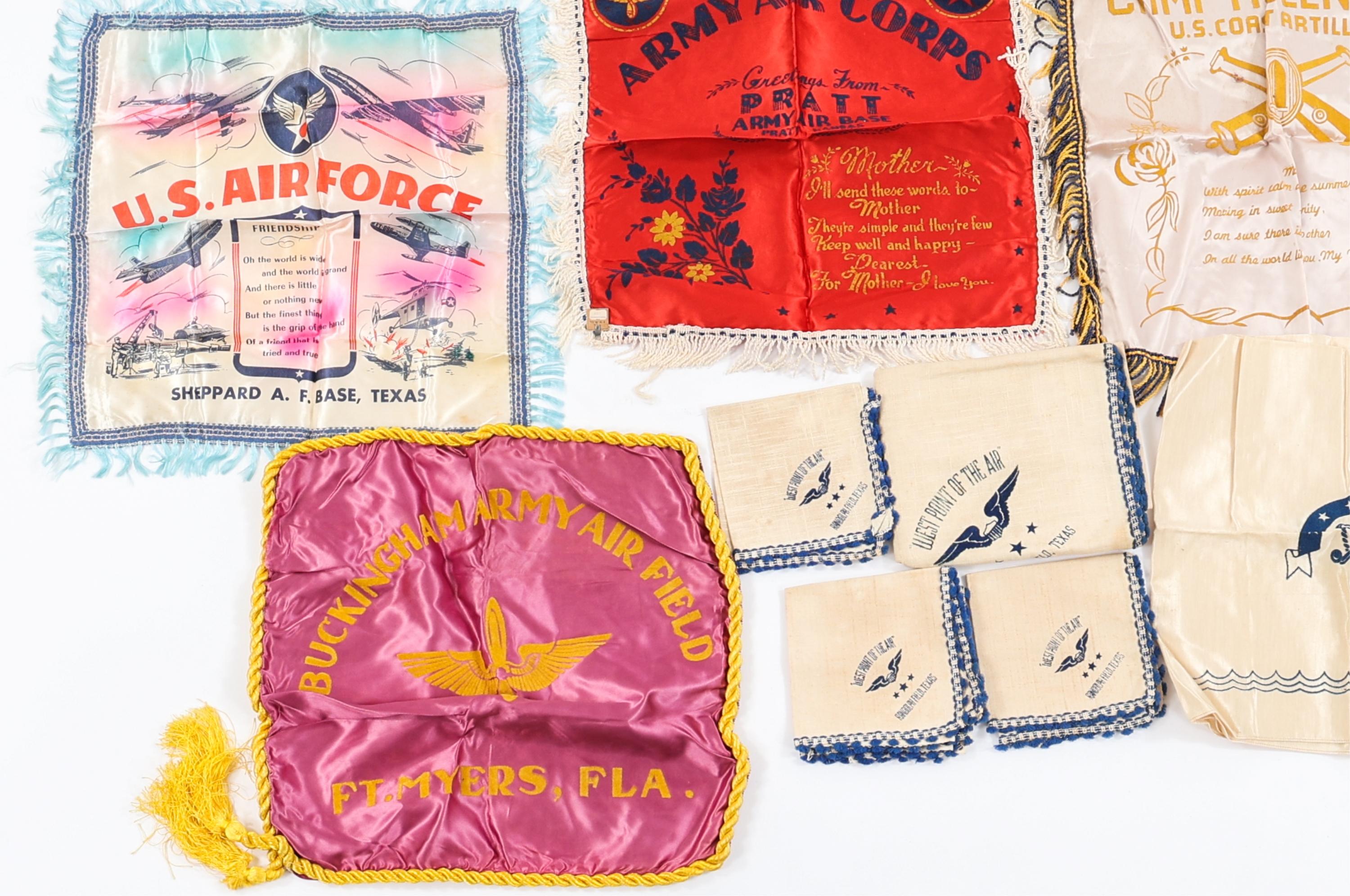 WWII - COLD WAR US ARMED FORCES PILLOW CASE LOT