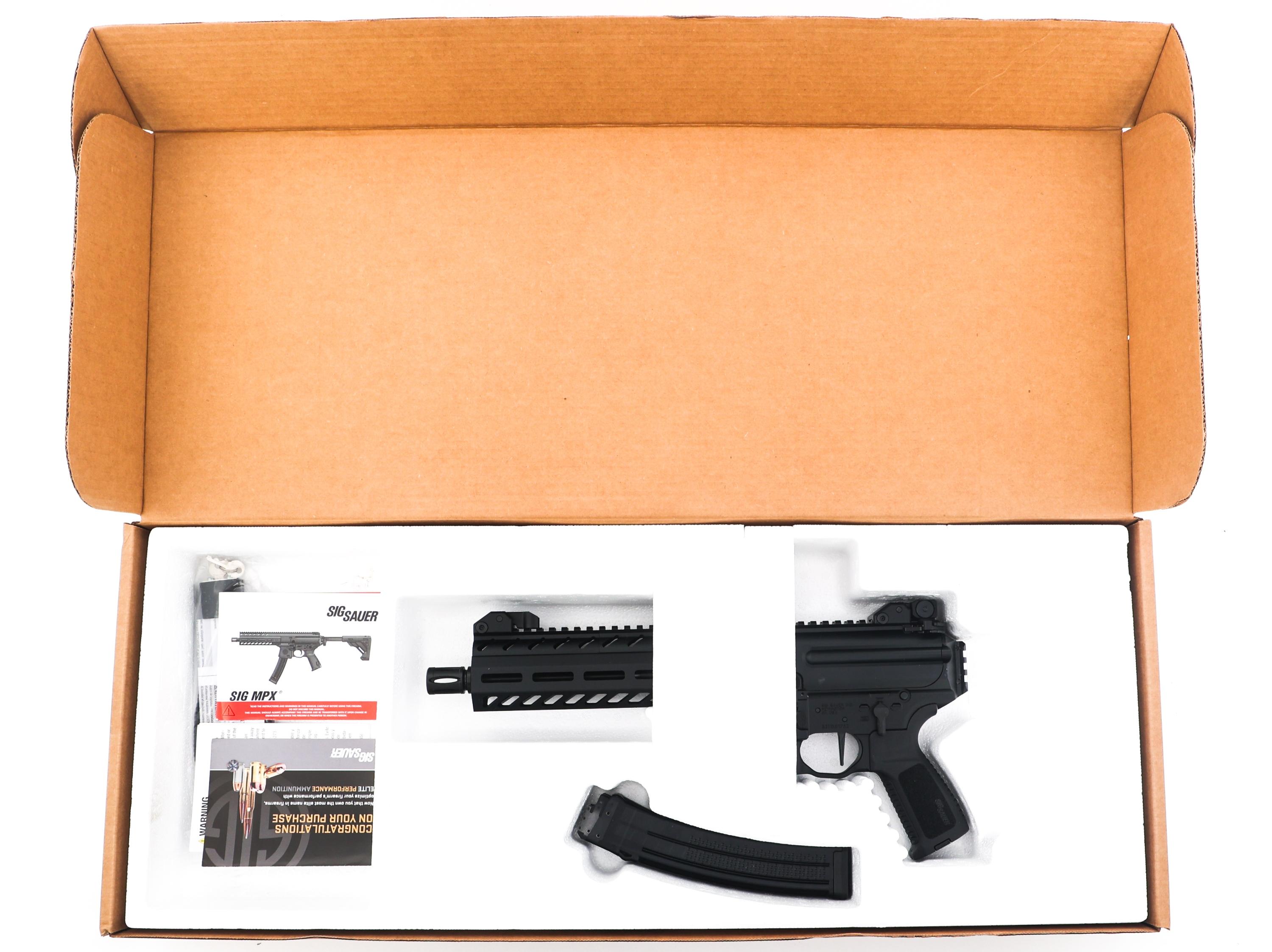 SIG SAUER MODEL MPX SEMI AUTO 9mm CALIBER PISTOL