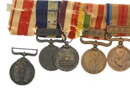 WWI - WWII JAPANESE COMMEMORATIVE & WAR MEDALS BAR