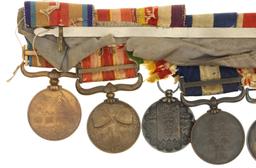 WWI - WWII JAPANESE COMMEMORATIVE & WAR MEDALS BAR