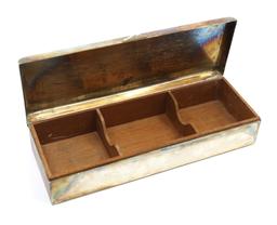 SILVERPLATE PRESENTATION DRESSER BOX - NAMED