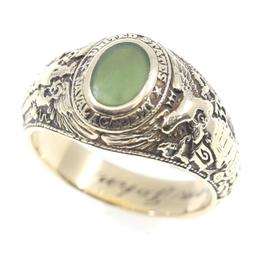 TIFFANY & CO. 14K GOLD US NAVAL ACADEMY CLASS RING