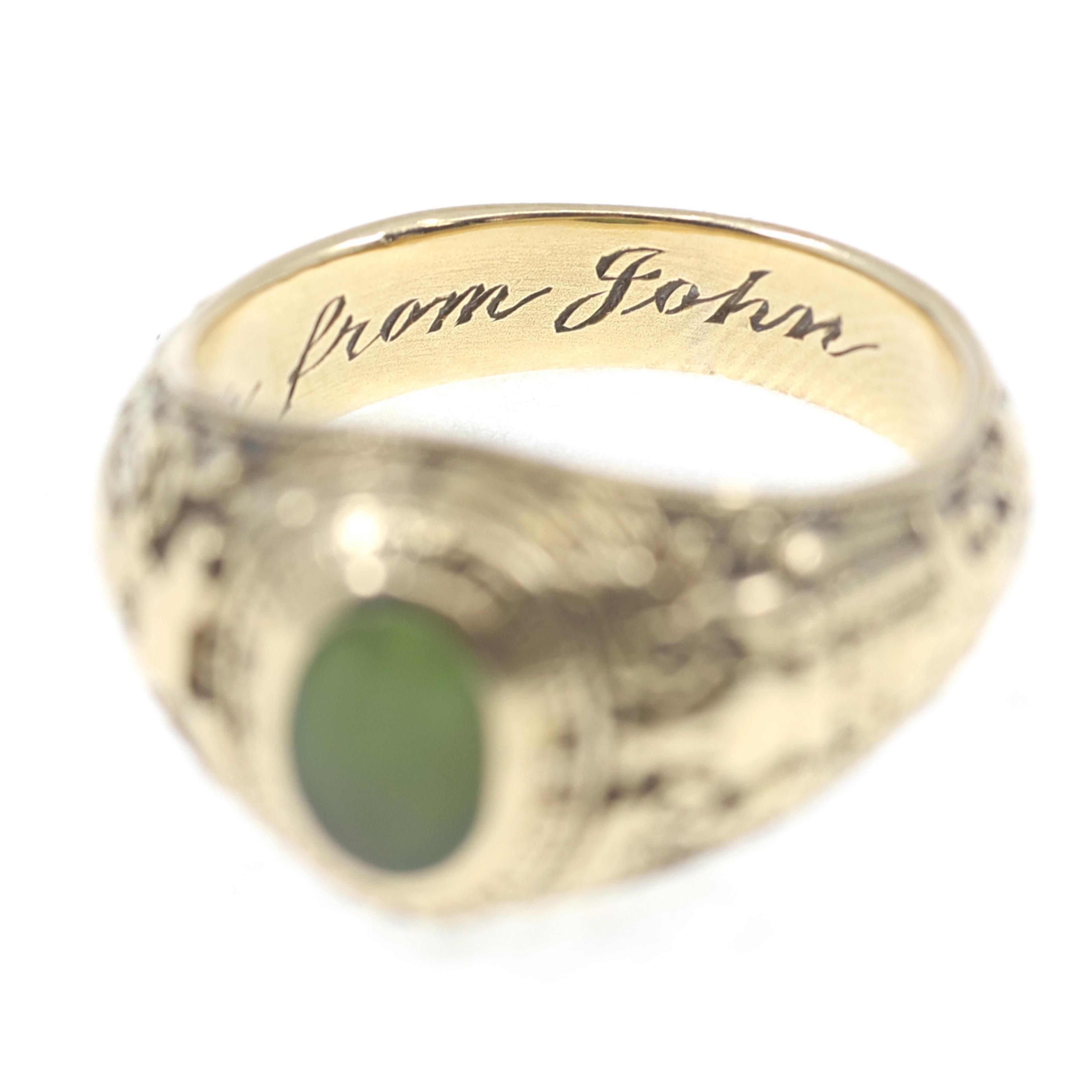 TIFFANY & CO. 14K GOLD US NAVAL ACADEMY CLASS RING