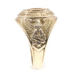 WWII 10K GOLD 7th INFANTRY DIVISION OKINAWA RING