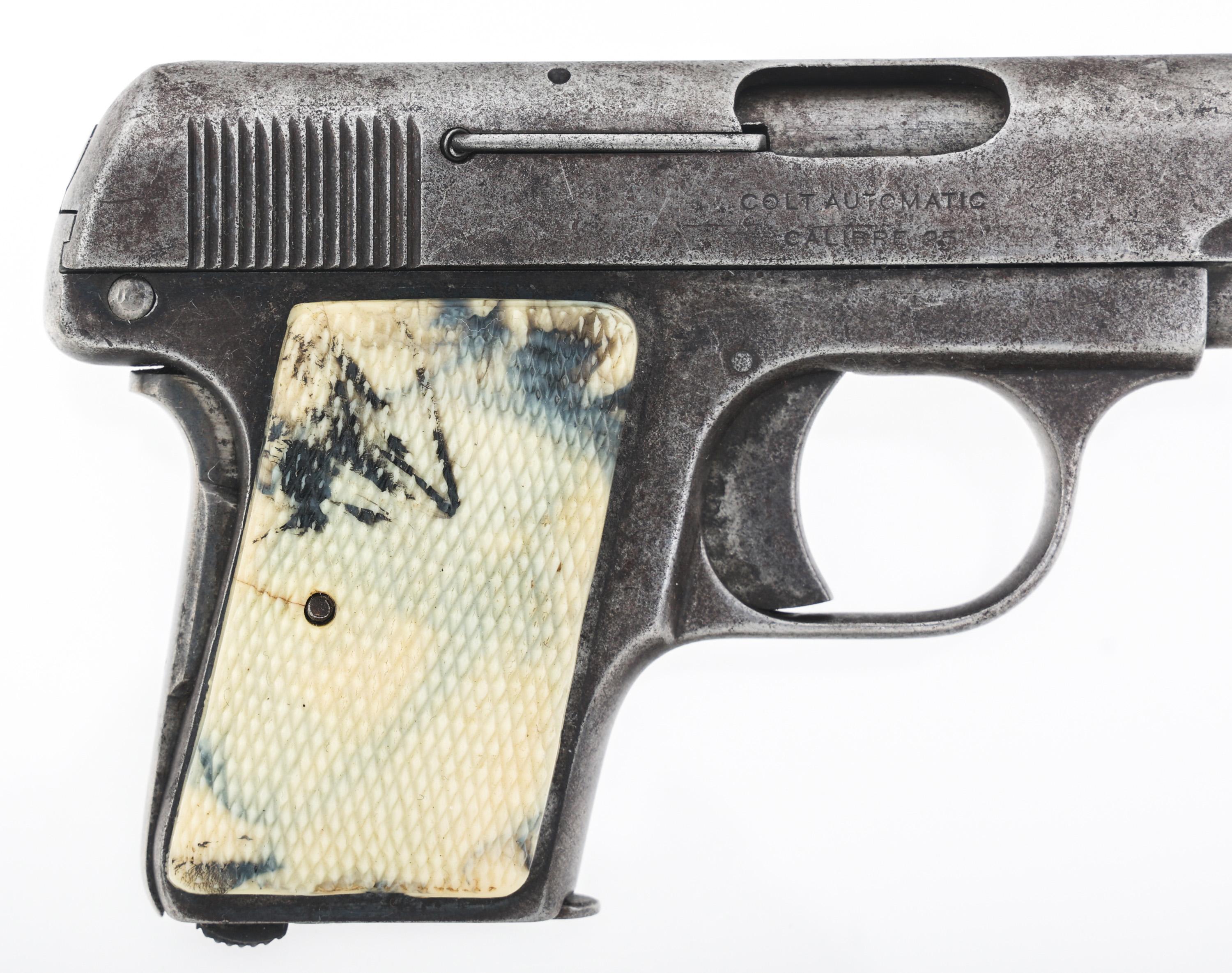 1919 COLT MODEL 1908 HAMMERLESS .25 ACP CAL PISTOL