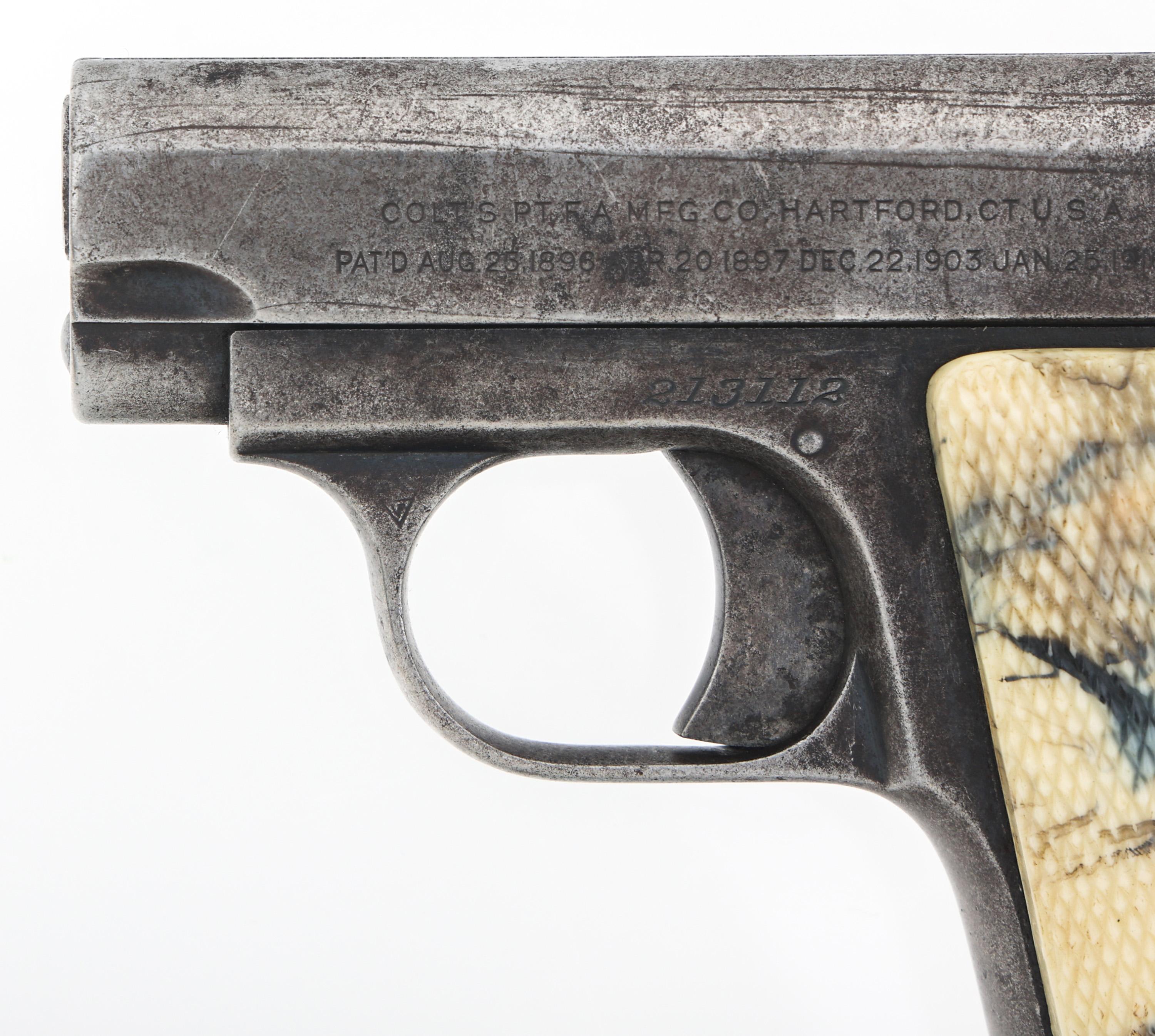 1919 COLT MODEL 1908 HAMMERLESS .25 ACP CAL PISTOL