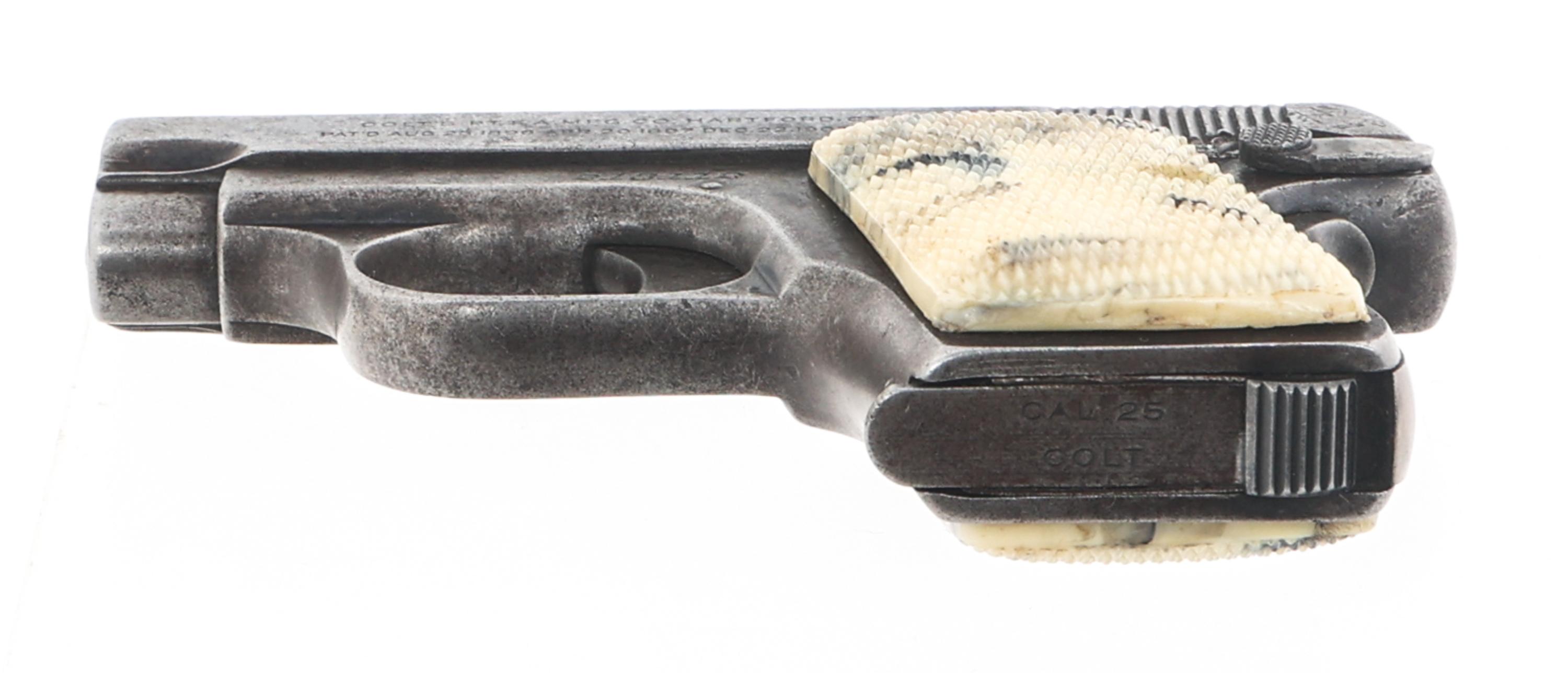 1919 COLT MODEL 1908 HAMMERLESS .25 ACP CAL PISTOL