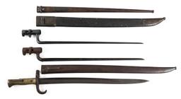 19th C. EUROPEAN & US BAYONET & SCABBARD LOT