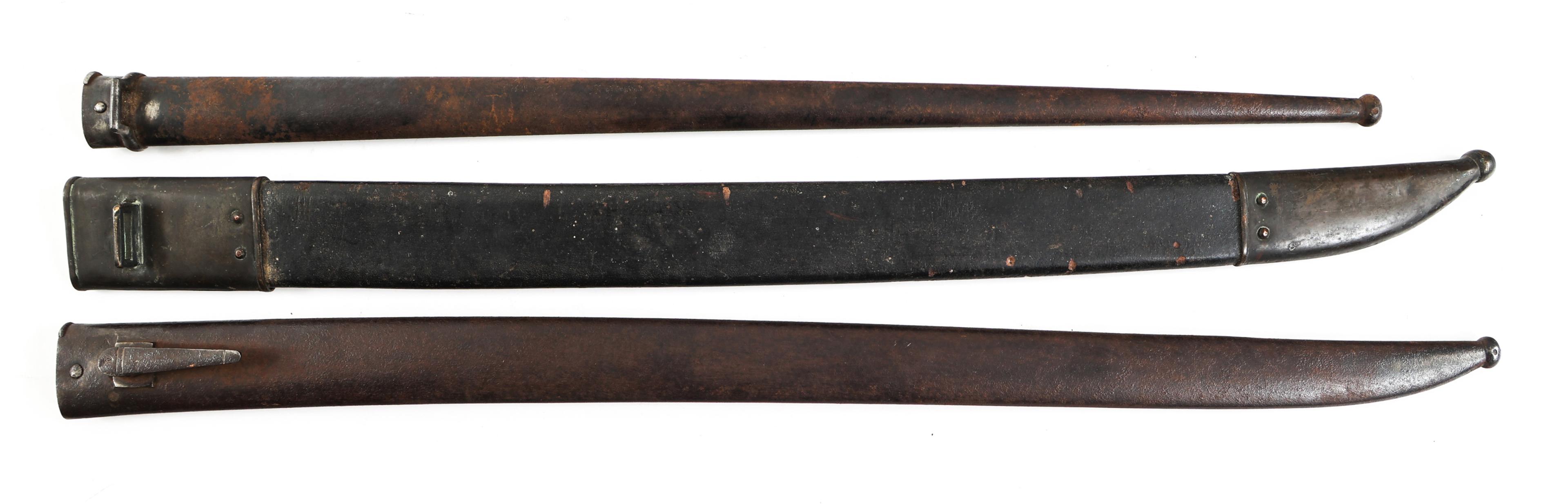 19th C. EUROPEAN & US BAYONET & SCABBARD LOT