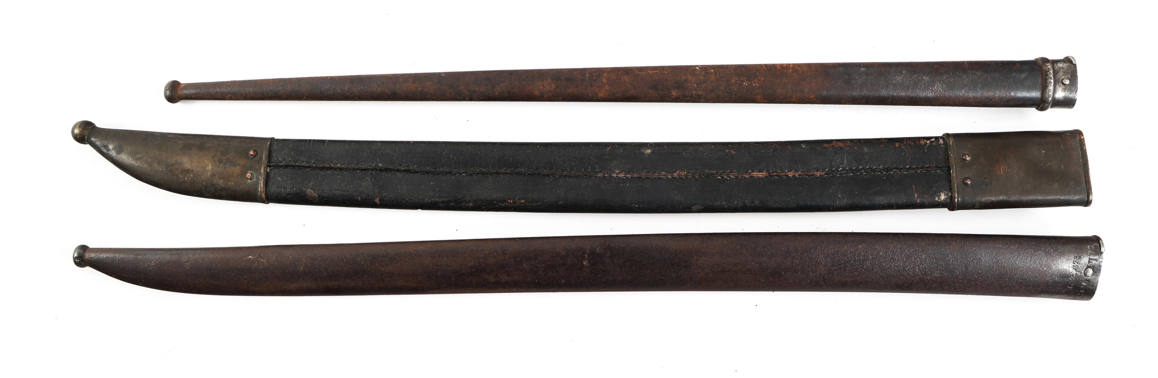 19th C. EUROPEAN & US BAYONET & SCABBARD LOT