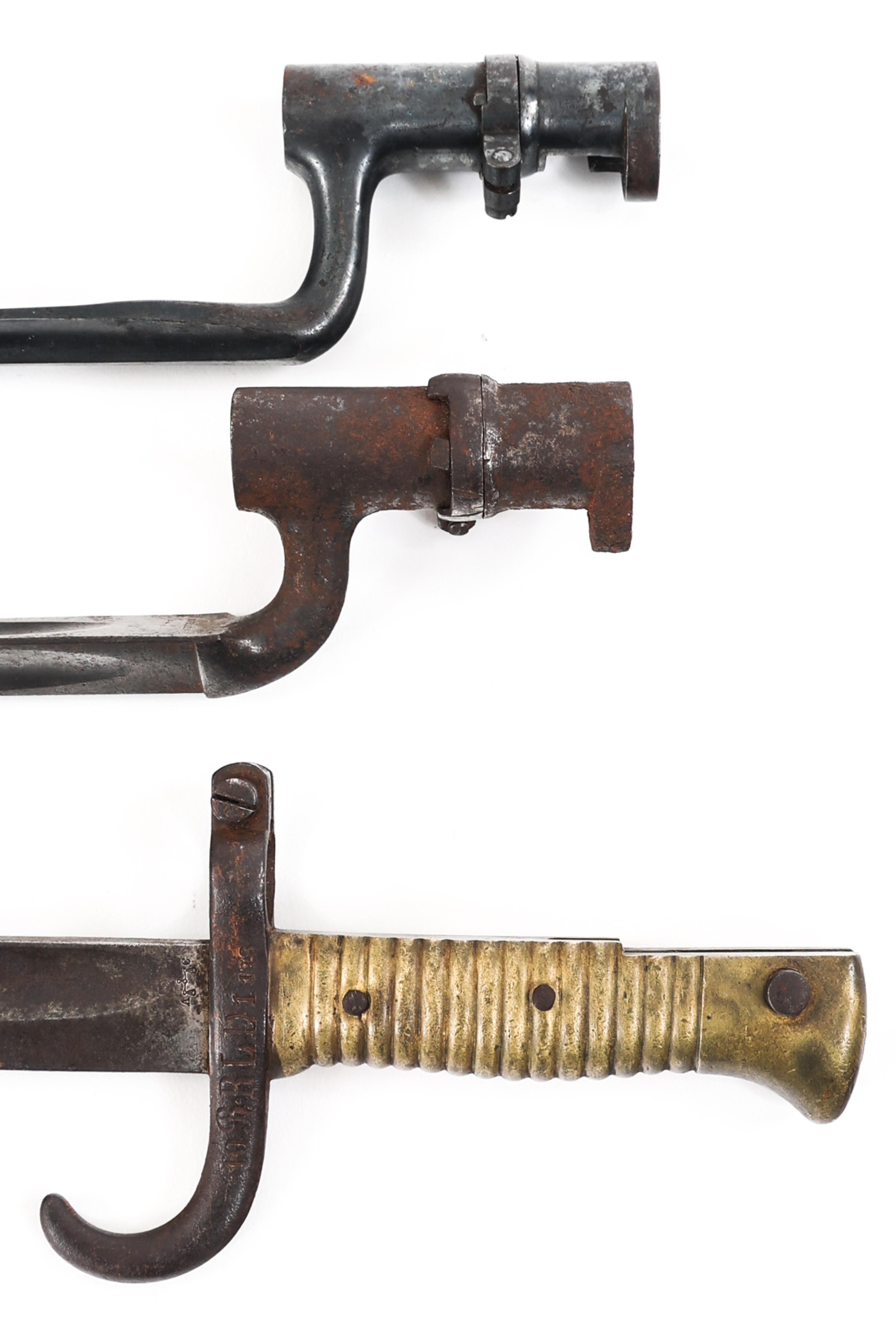 19th C. EUROPEAN & US BAYONET & SCABBARD LOT