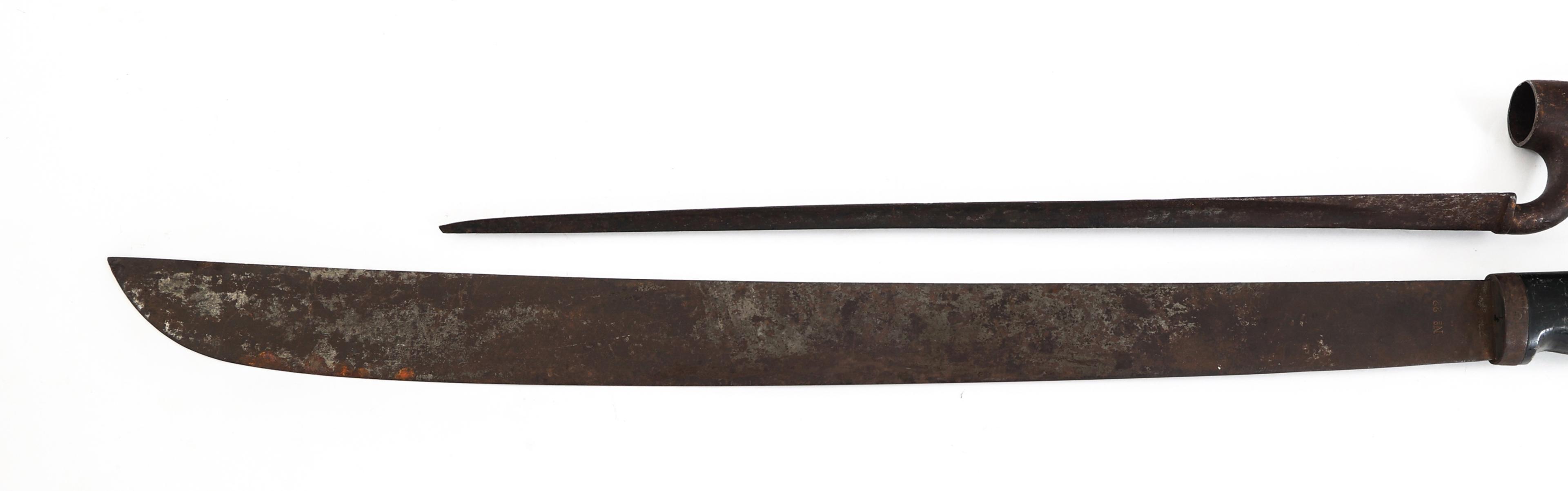19th C. - SPAN-AM WAR US BAYONET & COLLINS MACHETE