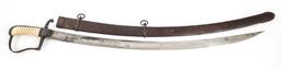 19th C. US MILITIA CAVALRY SABER & SCABBARD