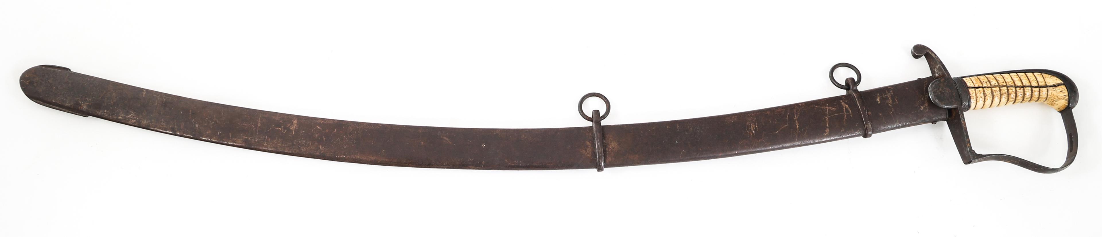19th C. US MILITIA CAVALRY SABER & SCABBARD