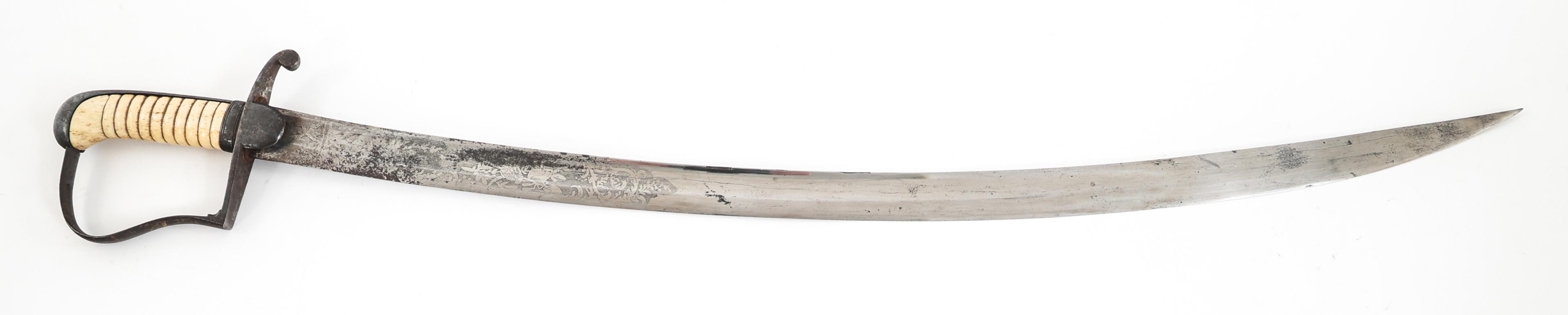 19th C. US MILITIA CAVALRY SABER & SCABBARD