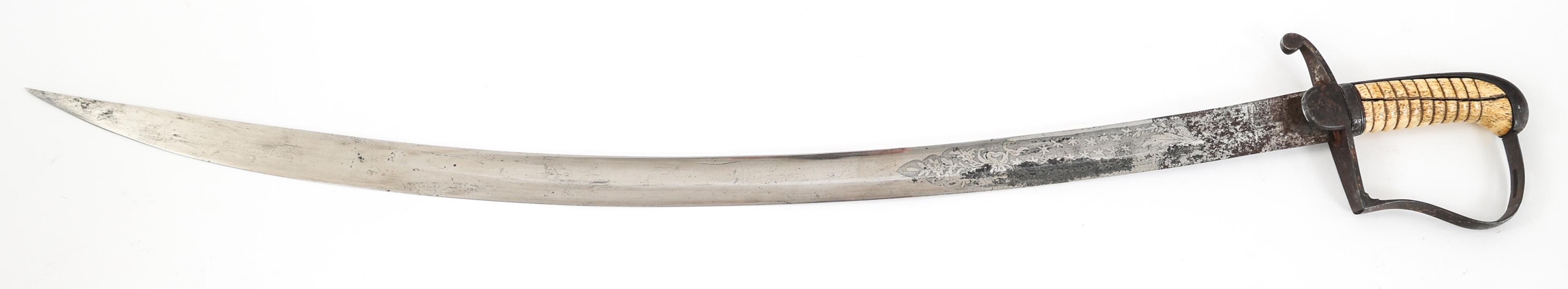 19th C. US MILITIA CAVALRY SABER & SCABBARD