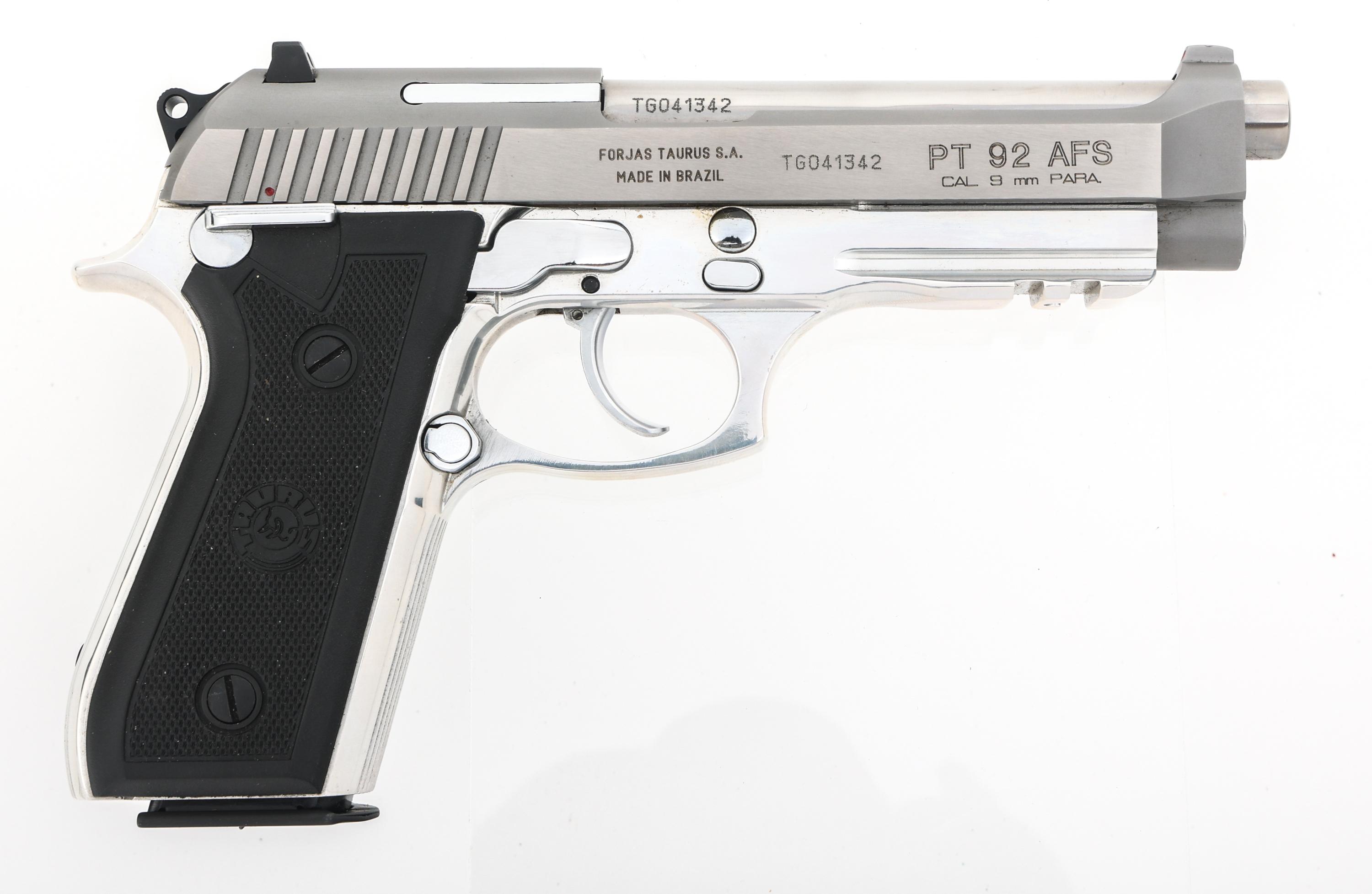 TAURUS MODEL PT92AFS 9mm CALIBER SEMI AUTO PISTOL