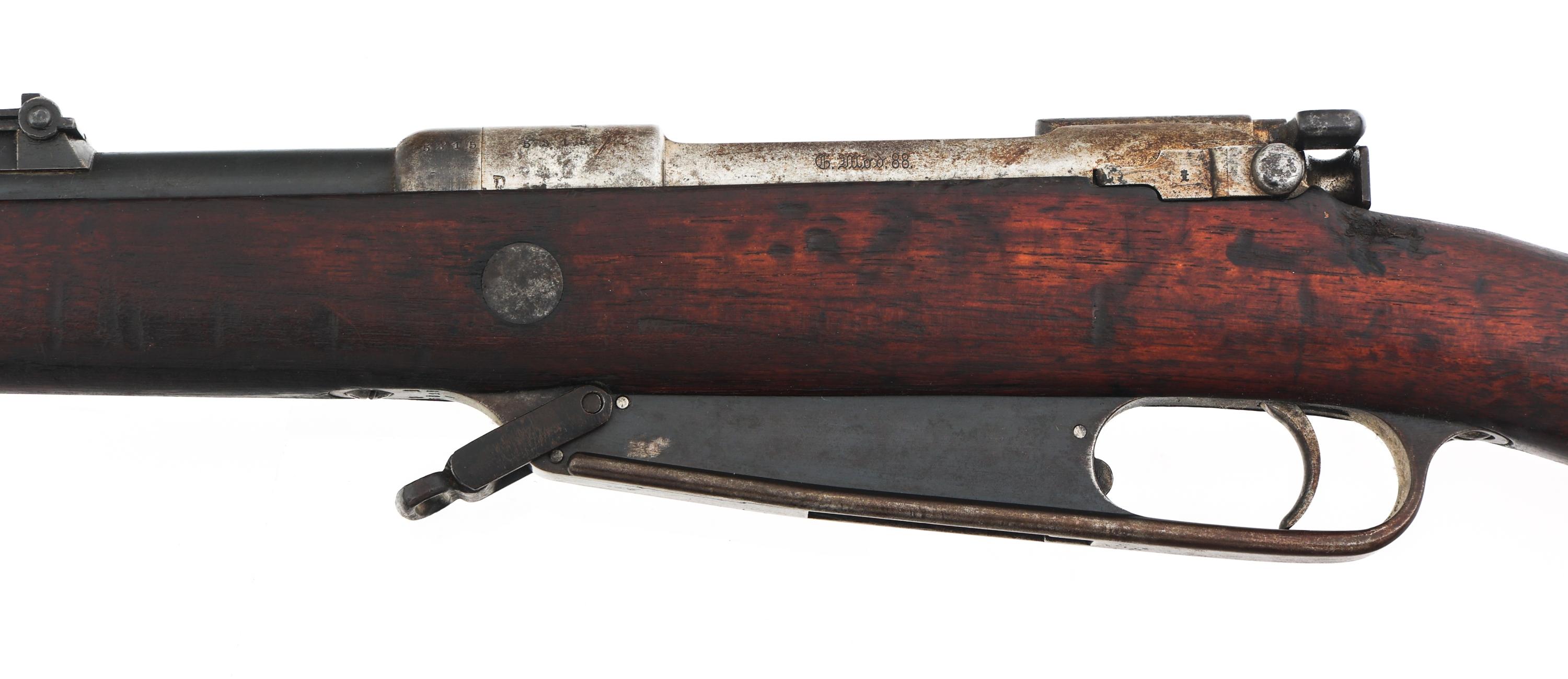 1889 AMBERG MODEL G88 7.92mm CALIBER MAUSER RIFLE
